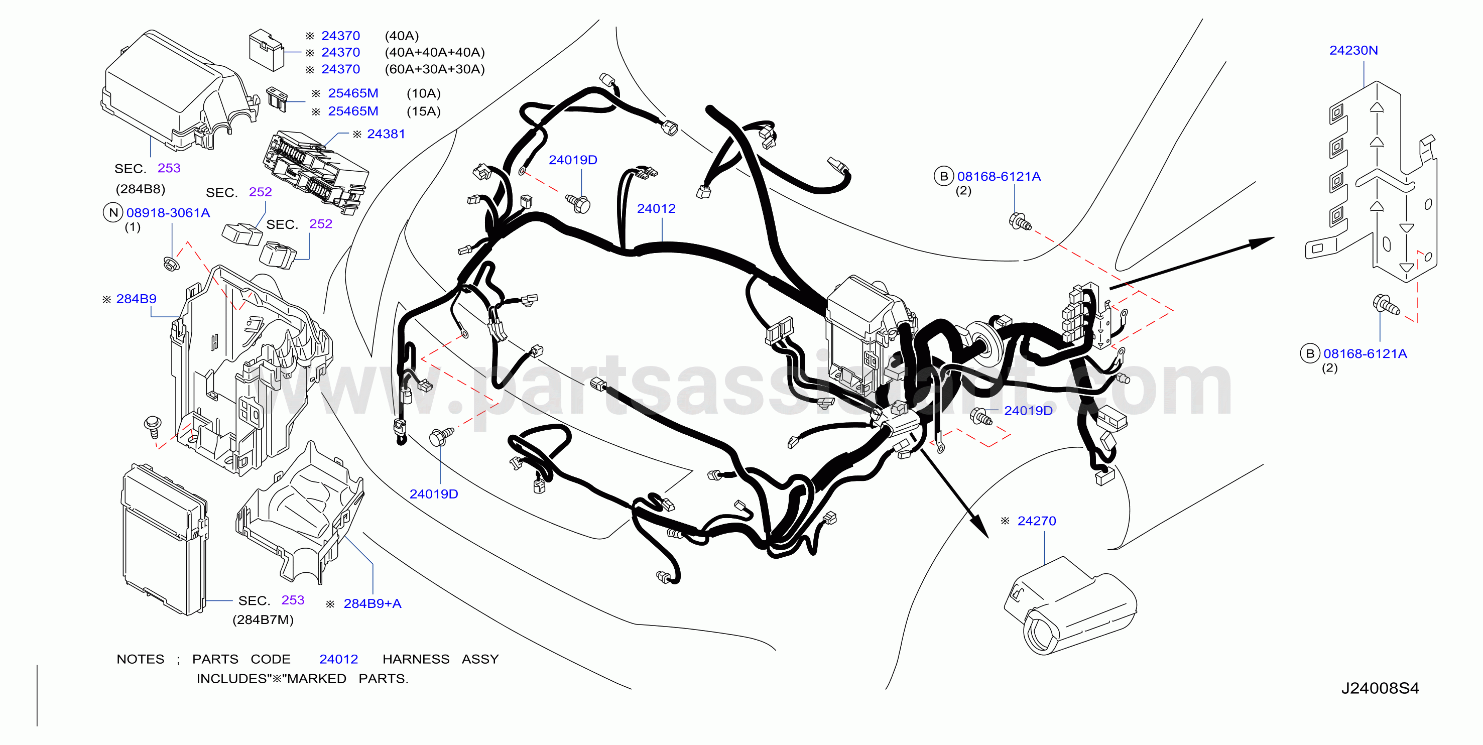 Wiring Engine Room