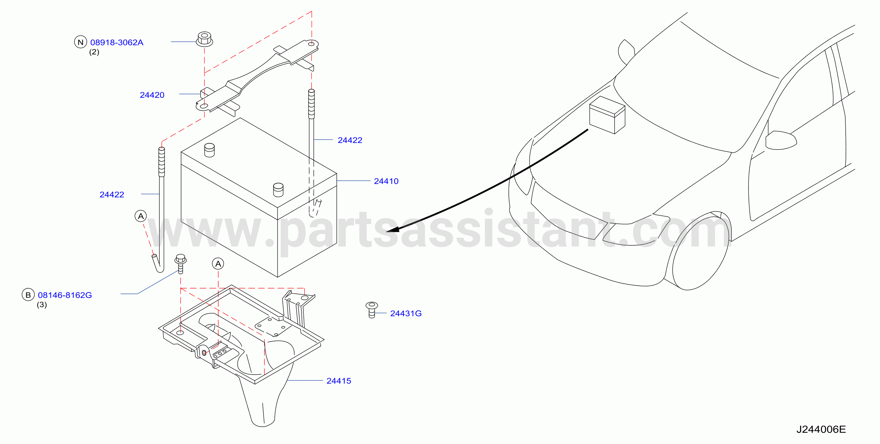 Battery Battery Mounting