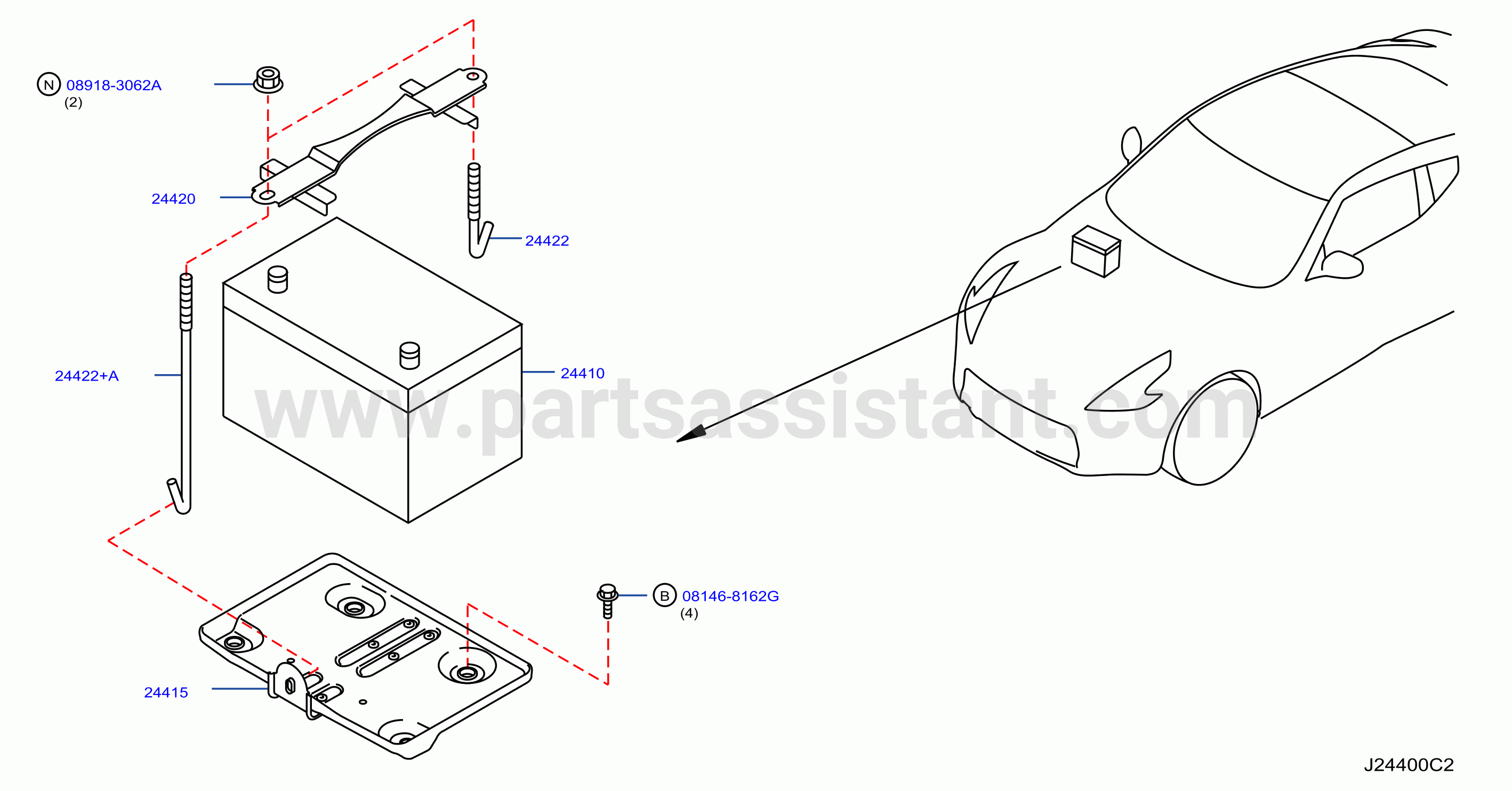 Battery Battery Mounting