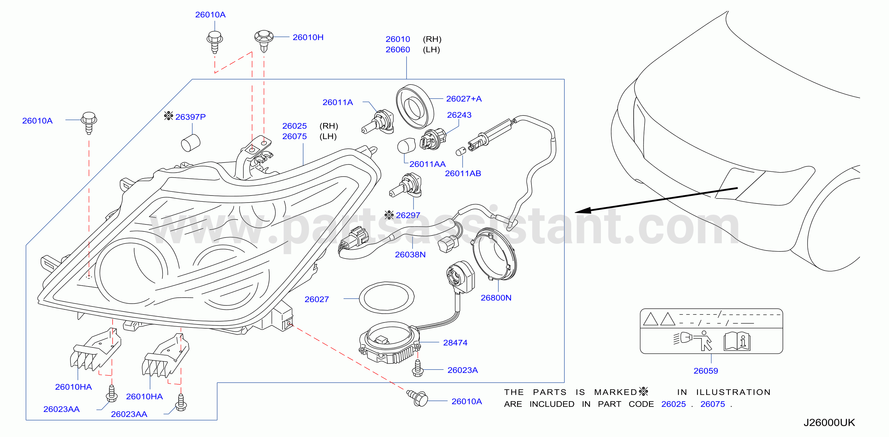 Headlamp Xenon