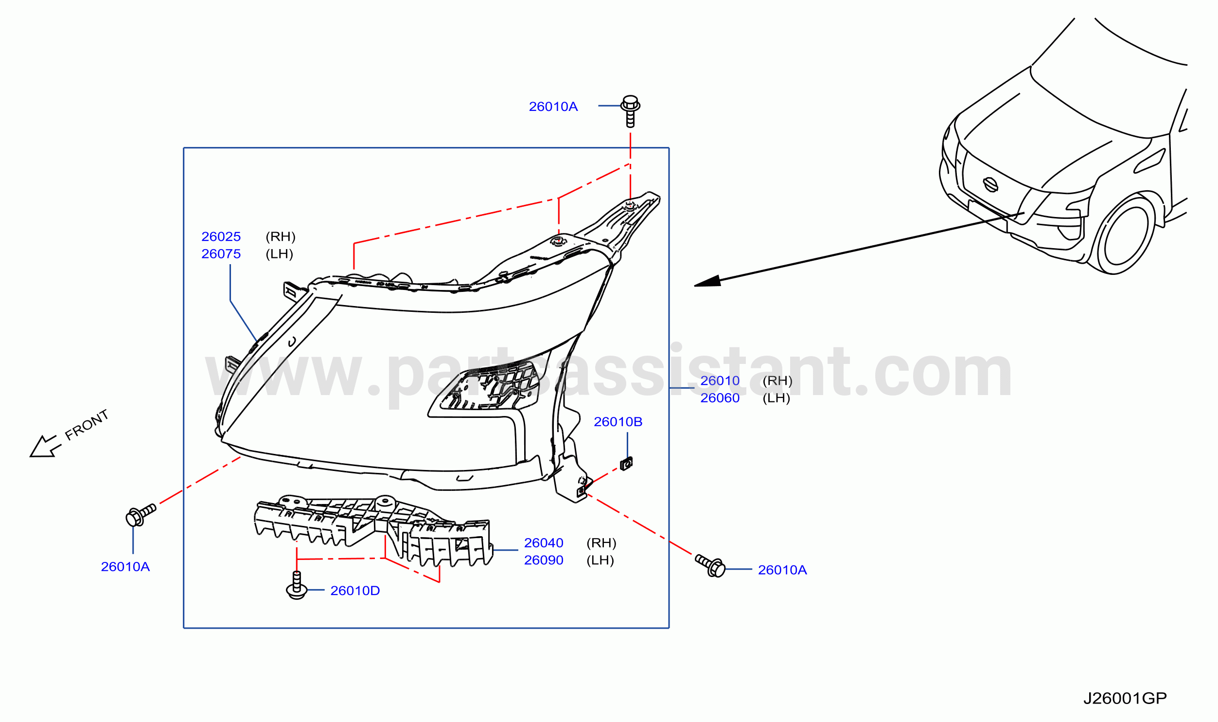 Headlamp Led For Gcc Gom