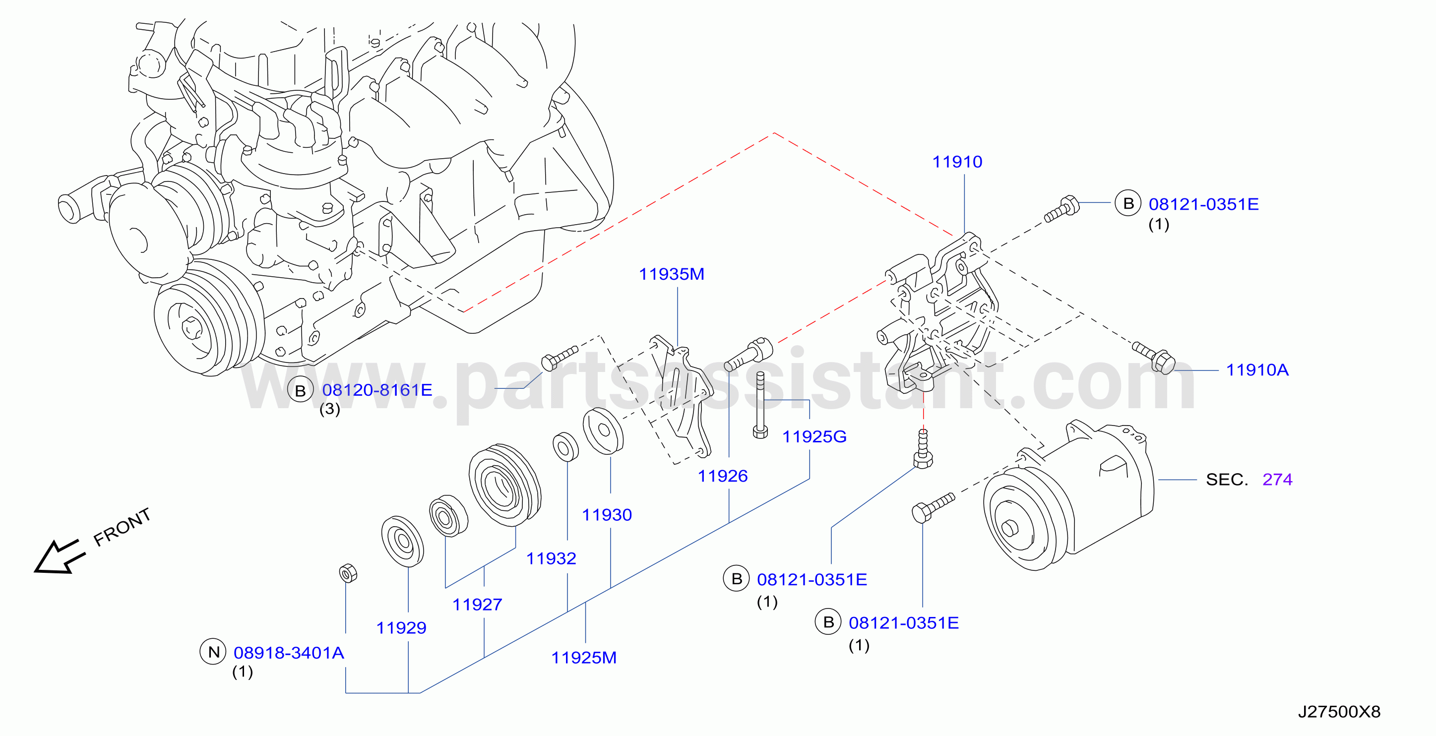 Compressor Mounting Fitting