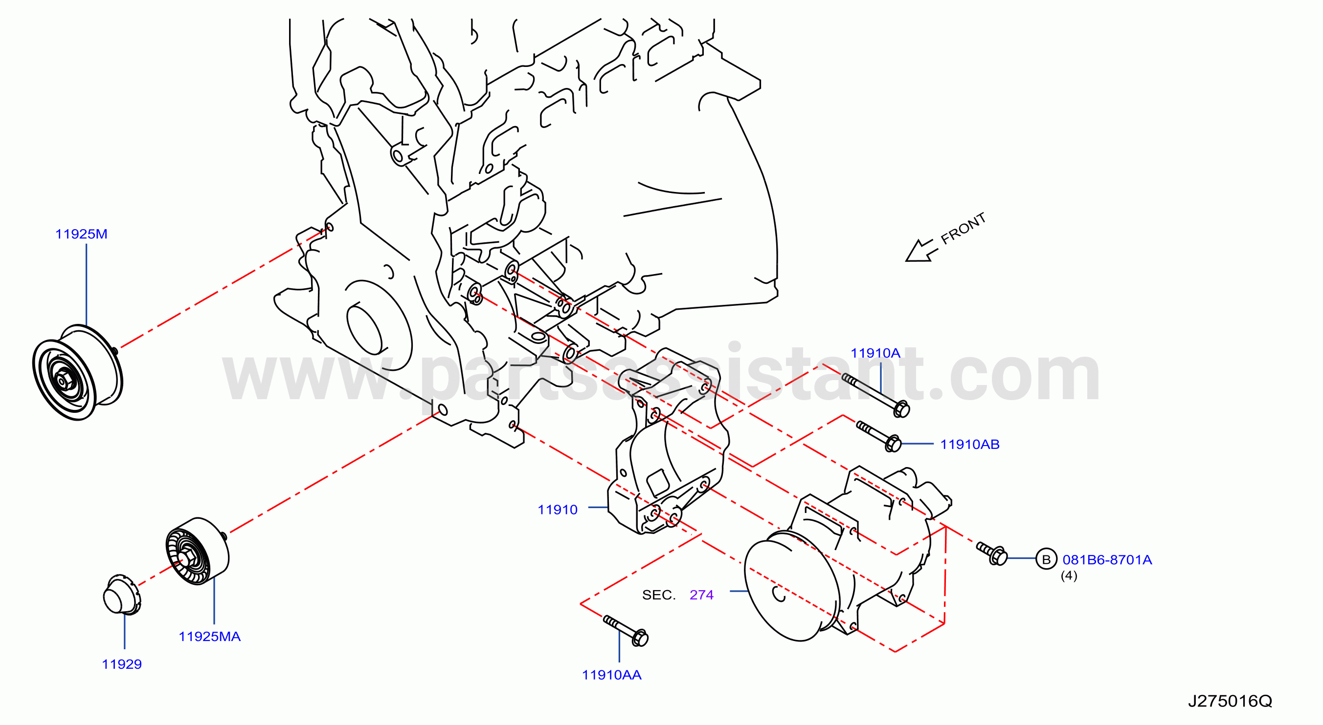 Compressor Mounting Fitting With Aircon