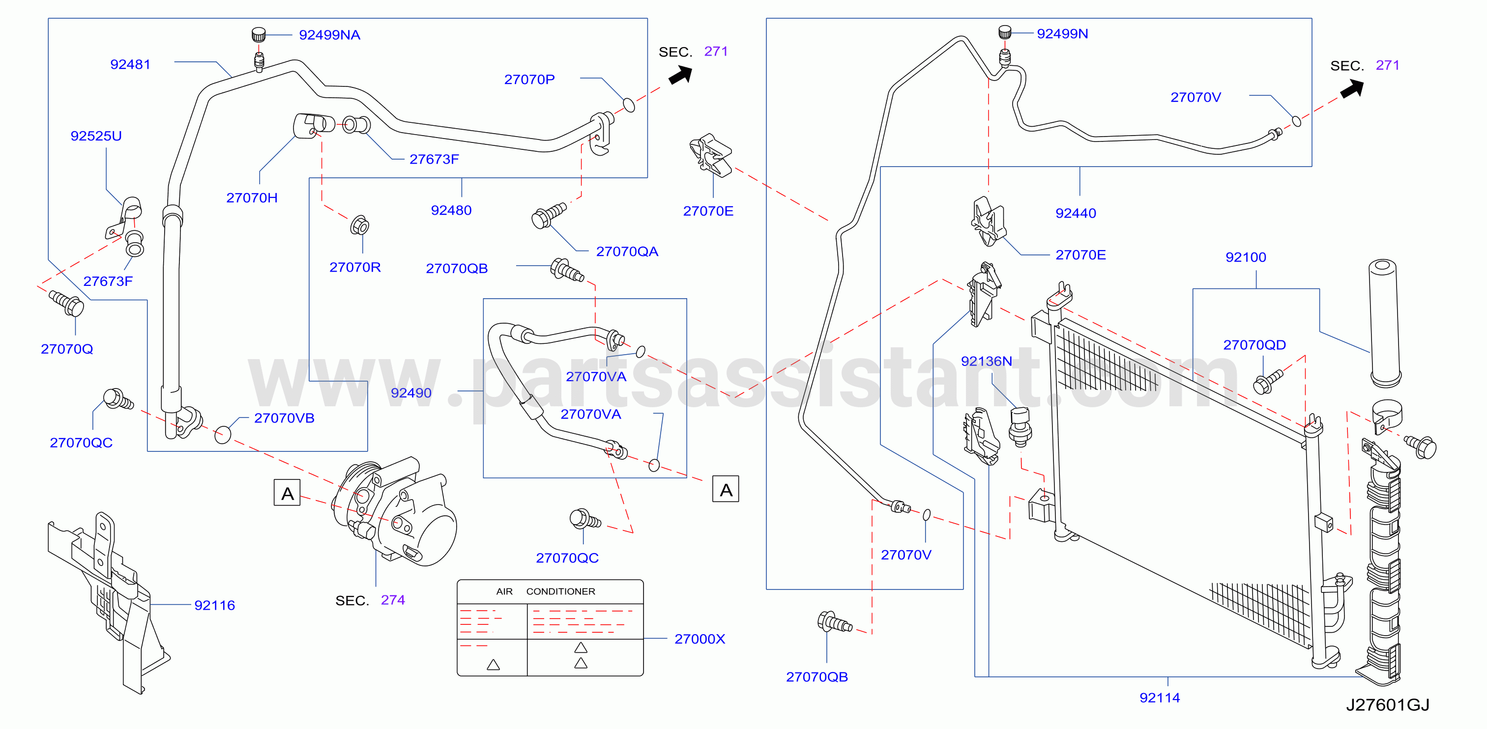 Condenser Liquid Tank Piping For Mt