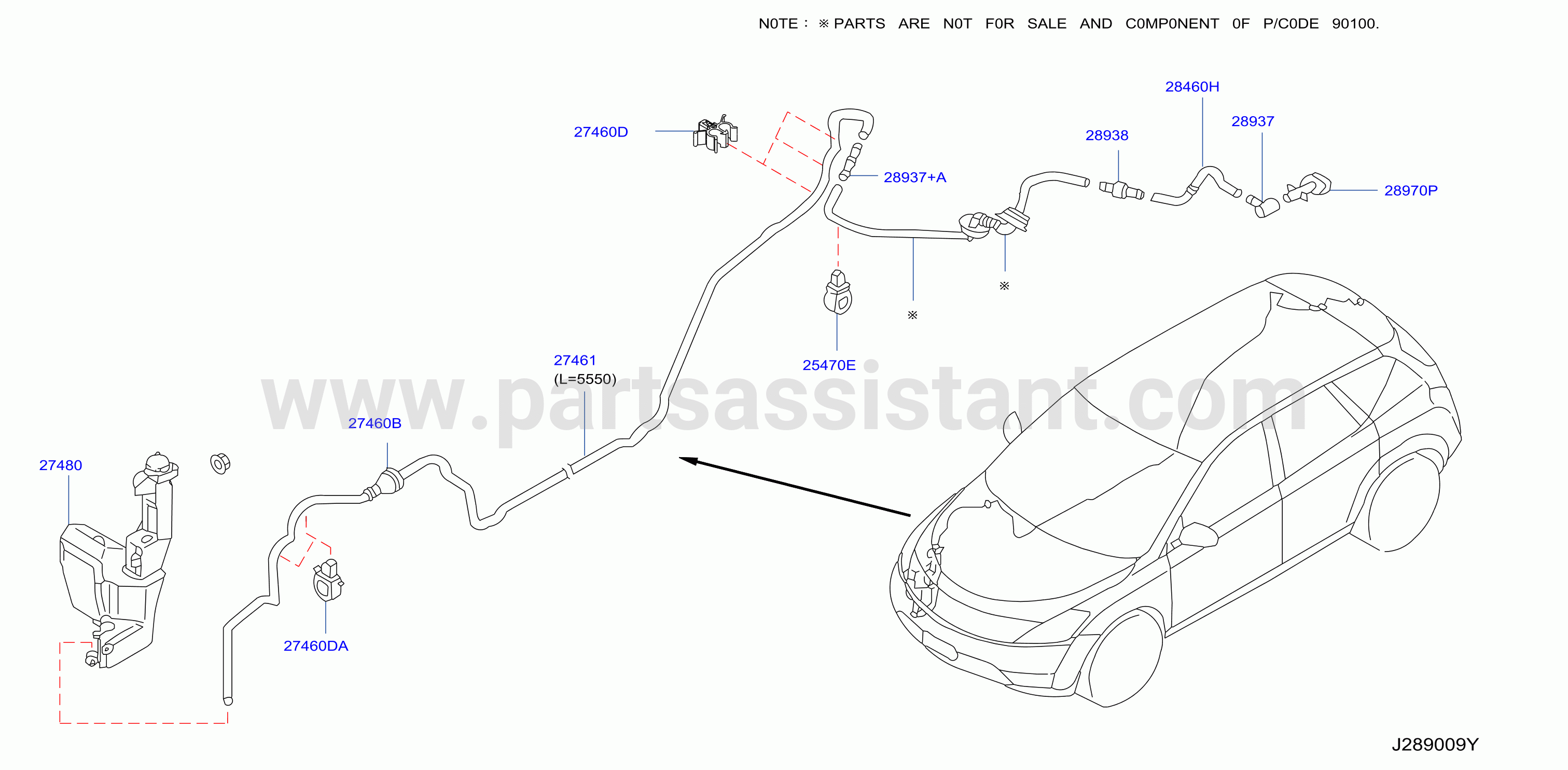 Windshield Washer Rear