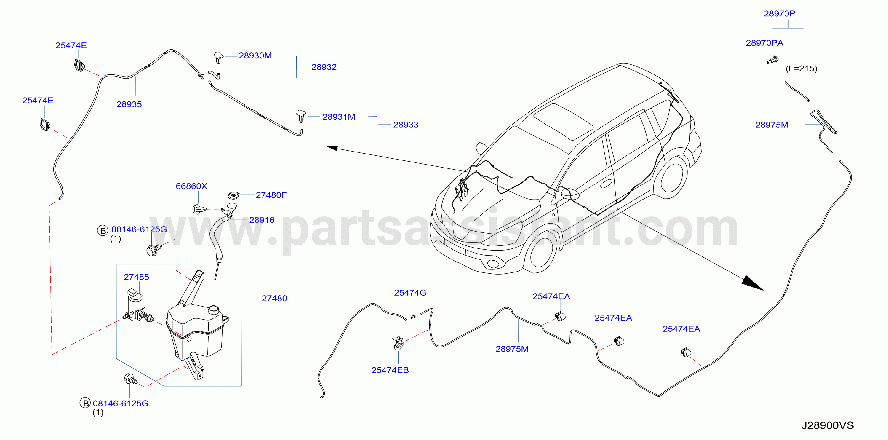 Windshield Washer Front