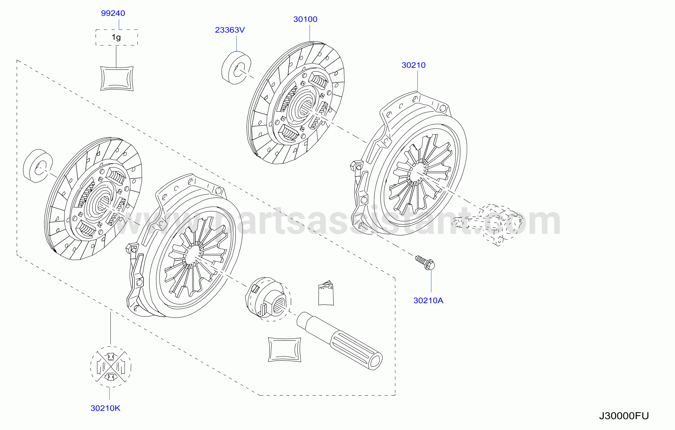 Clutch Cover Disc Release Parts D4D