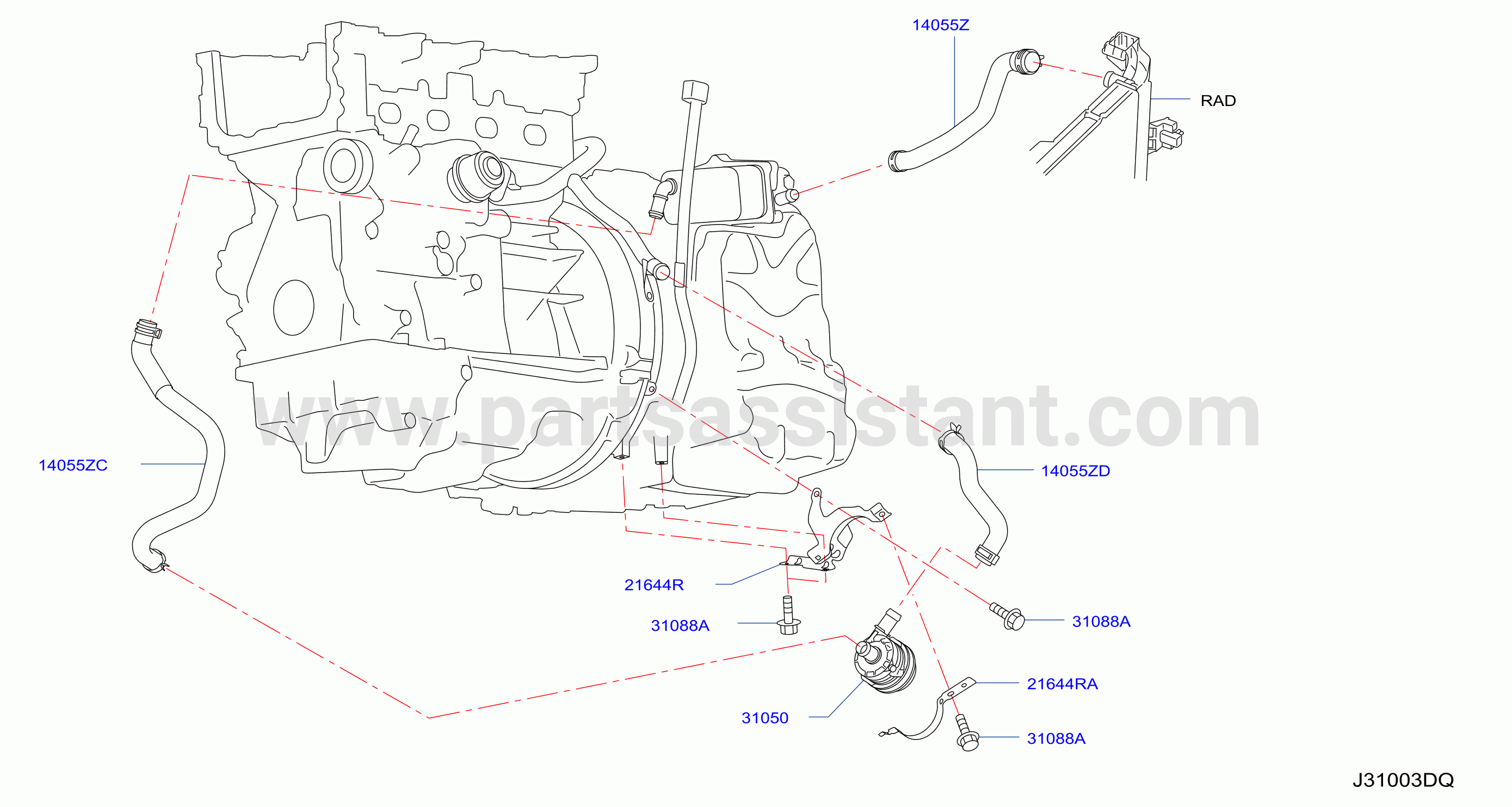 Auto Transmission Transaxle Fitting Cooler System