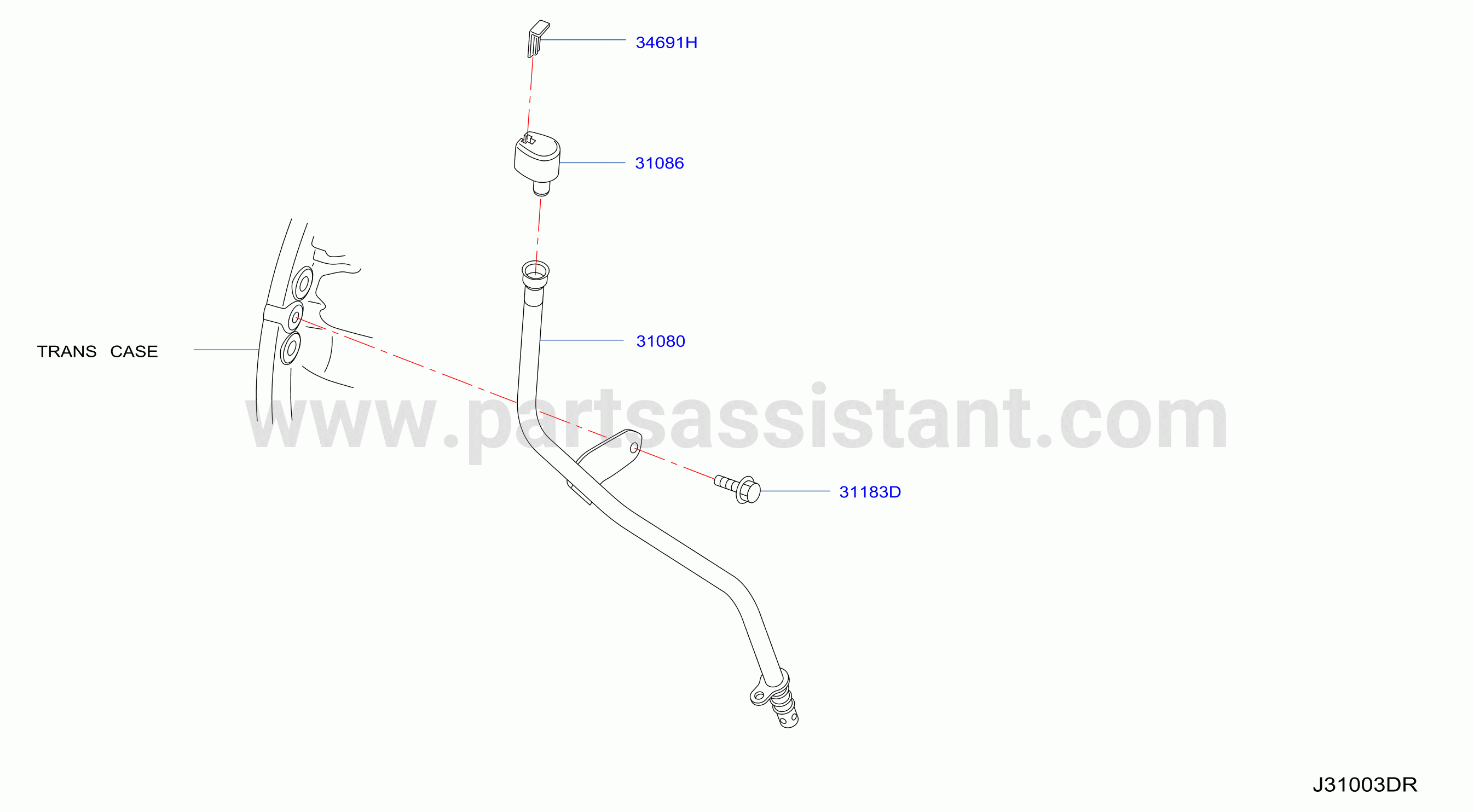 Auto Transmission Transaxle Fitting Oil Charging Pipe