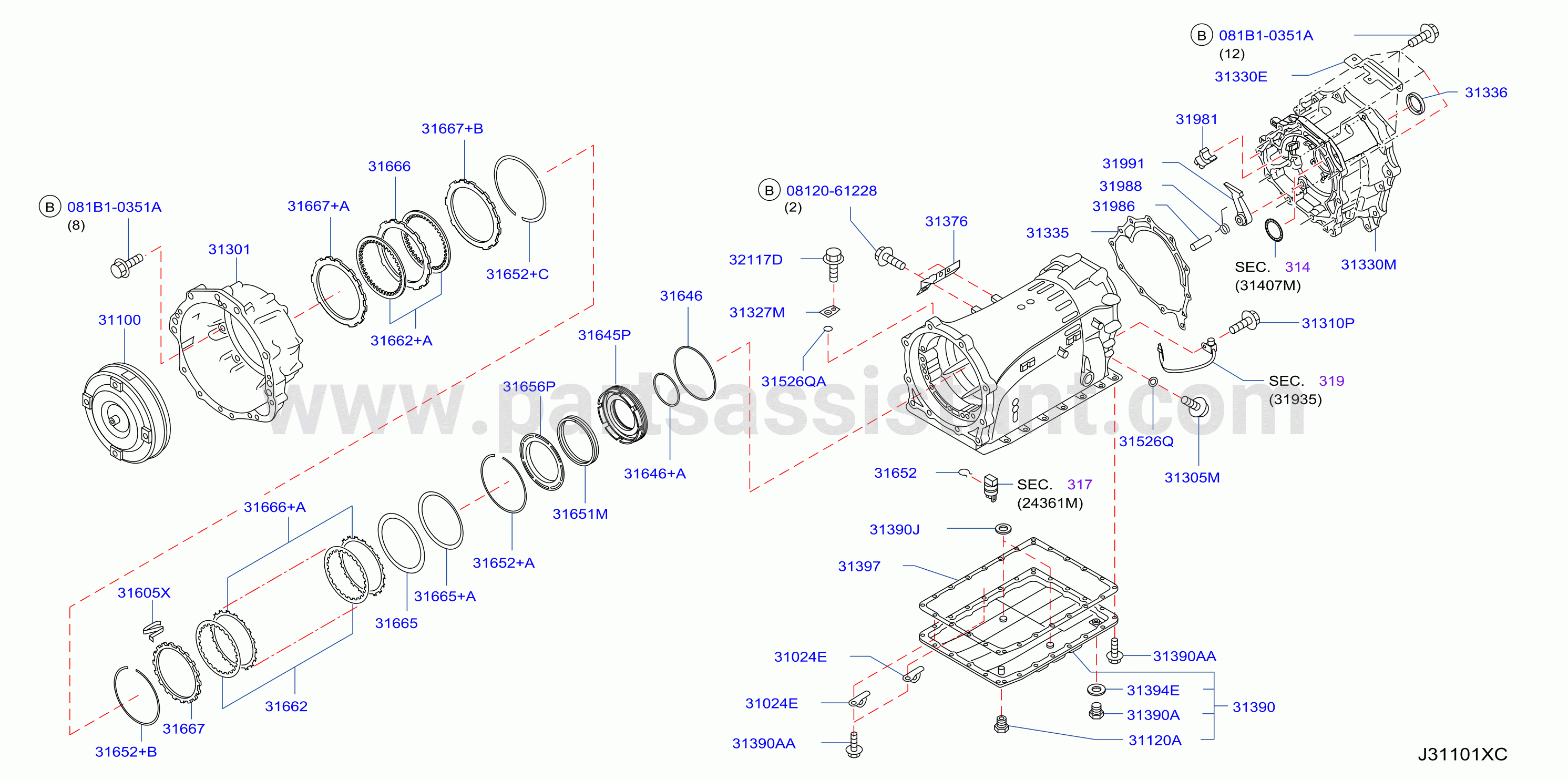 Torque Converter Housing Case Converter Housing