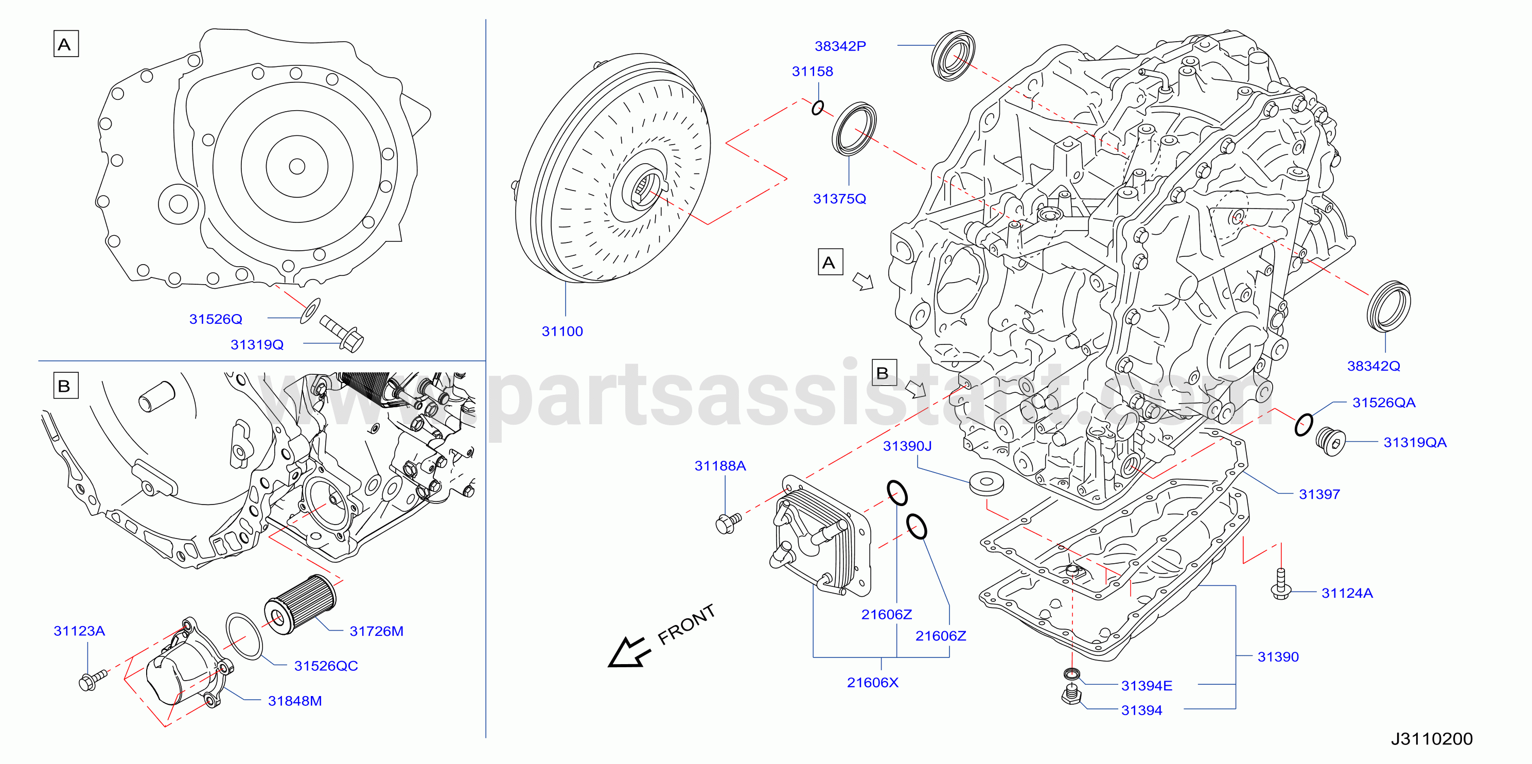 Torque Converter Housing Case Converter Housing