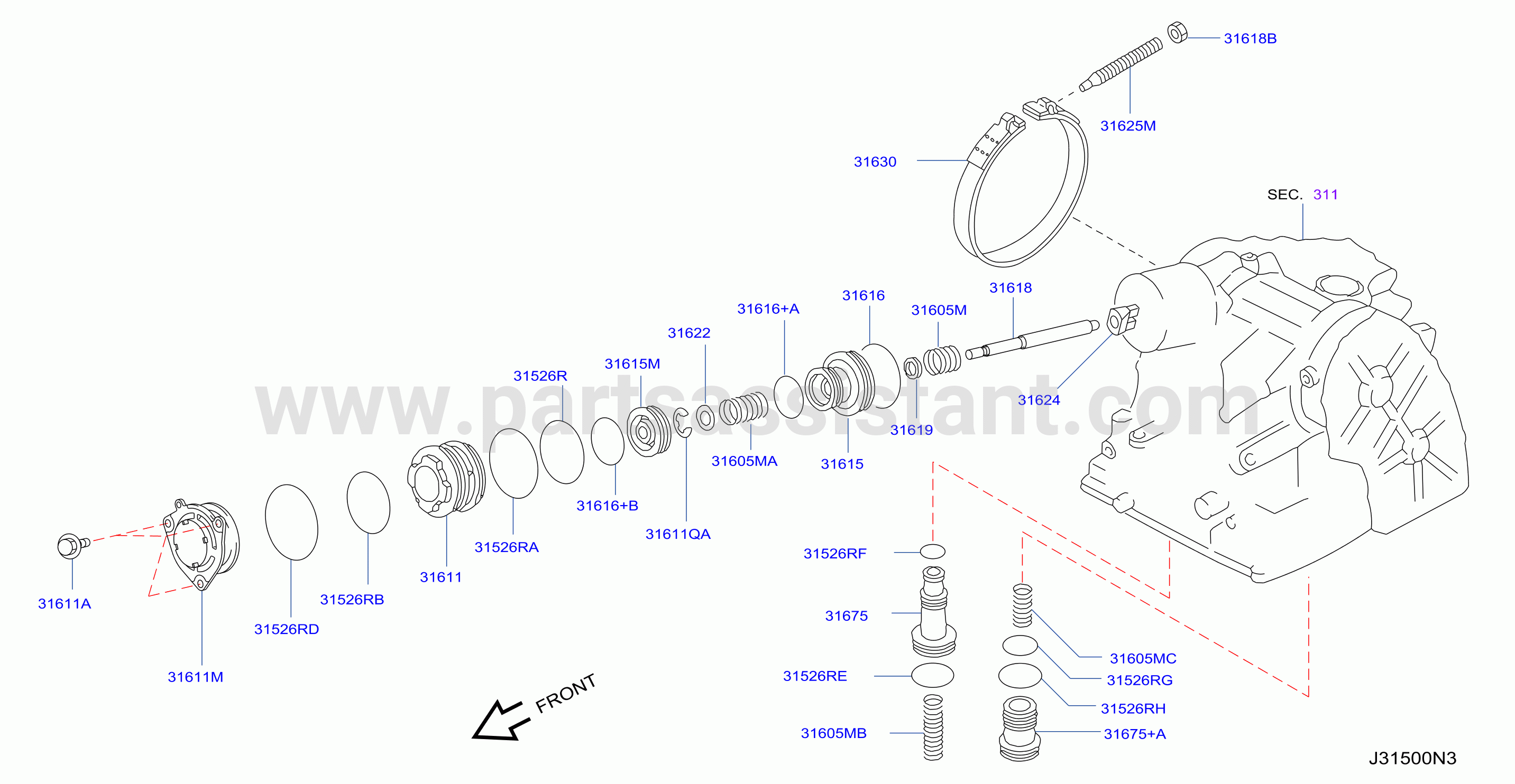 Clutch Band Servo Servo Parts