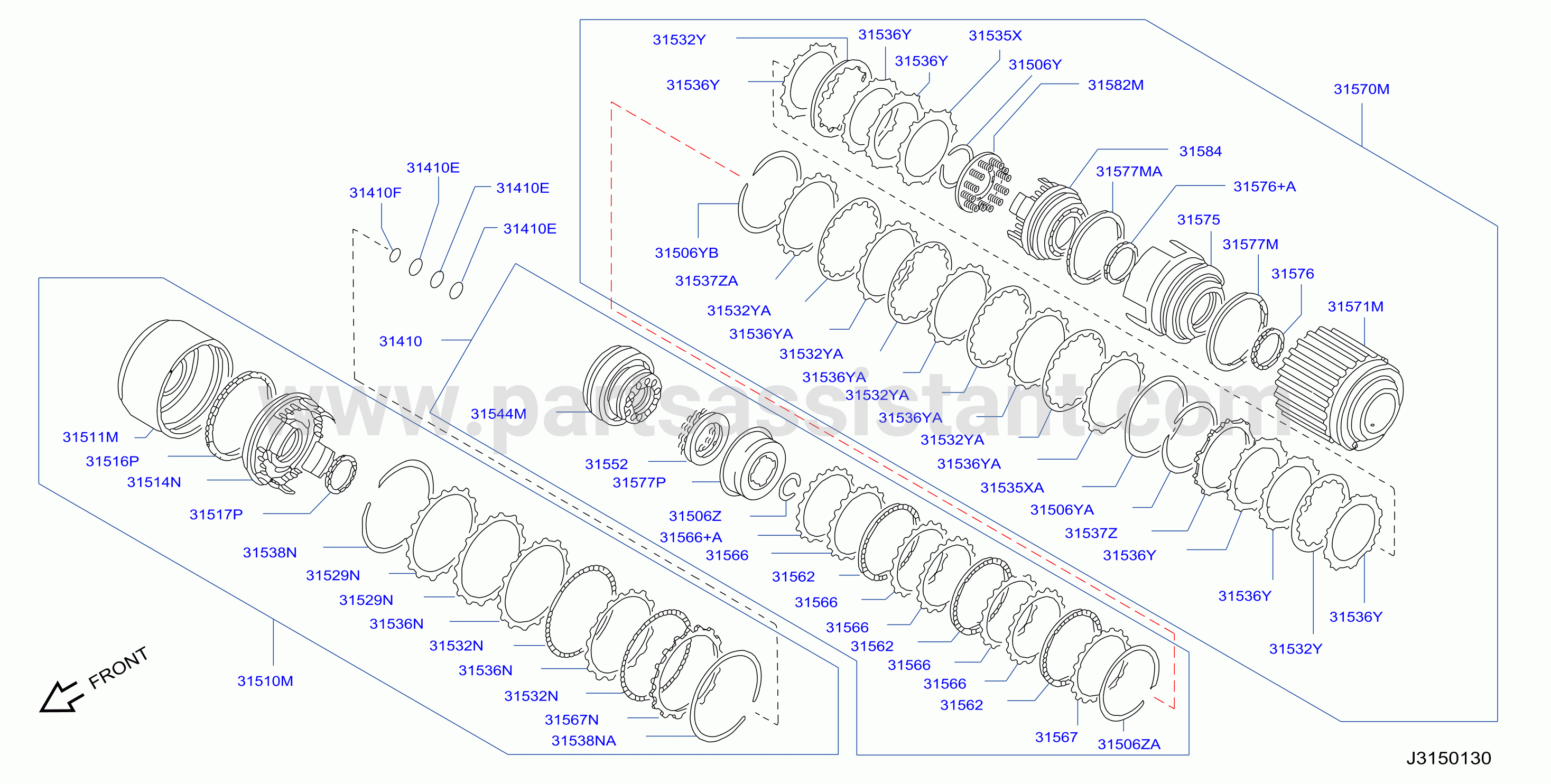 Clutch Band Servo Low Reverse Clutch Parts