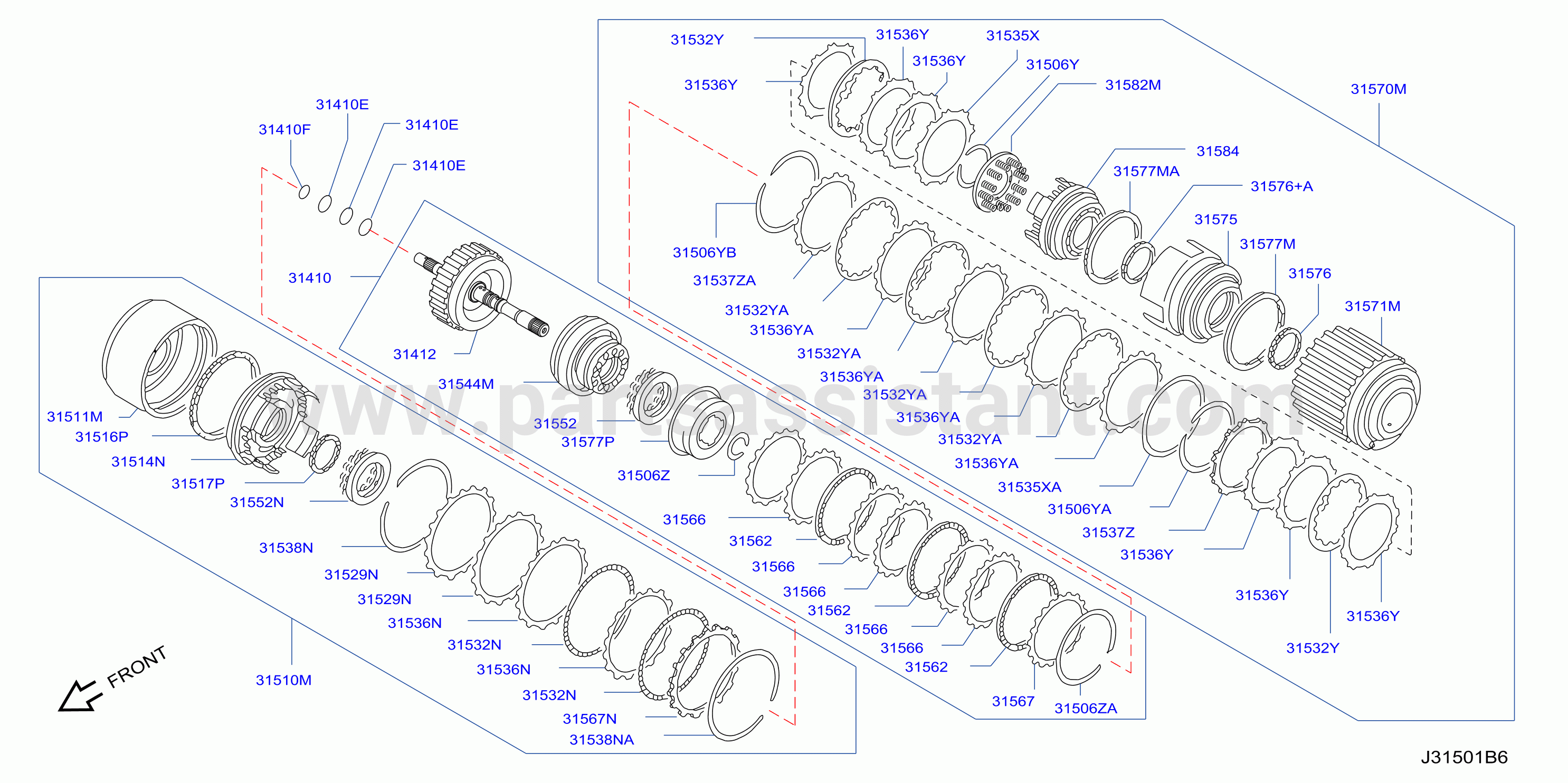 Clutch Band Servo Low Reverse Clutch Parts