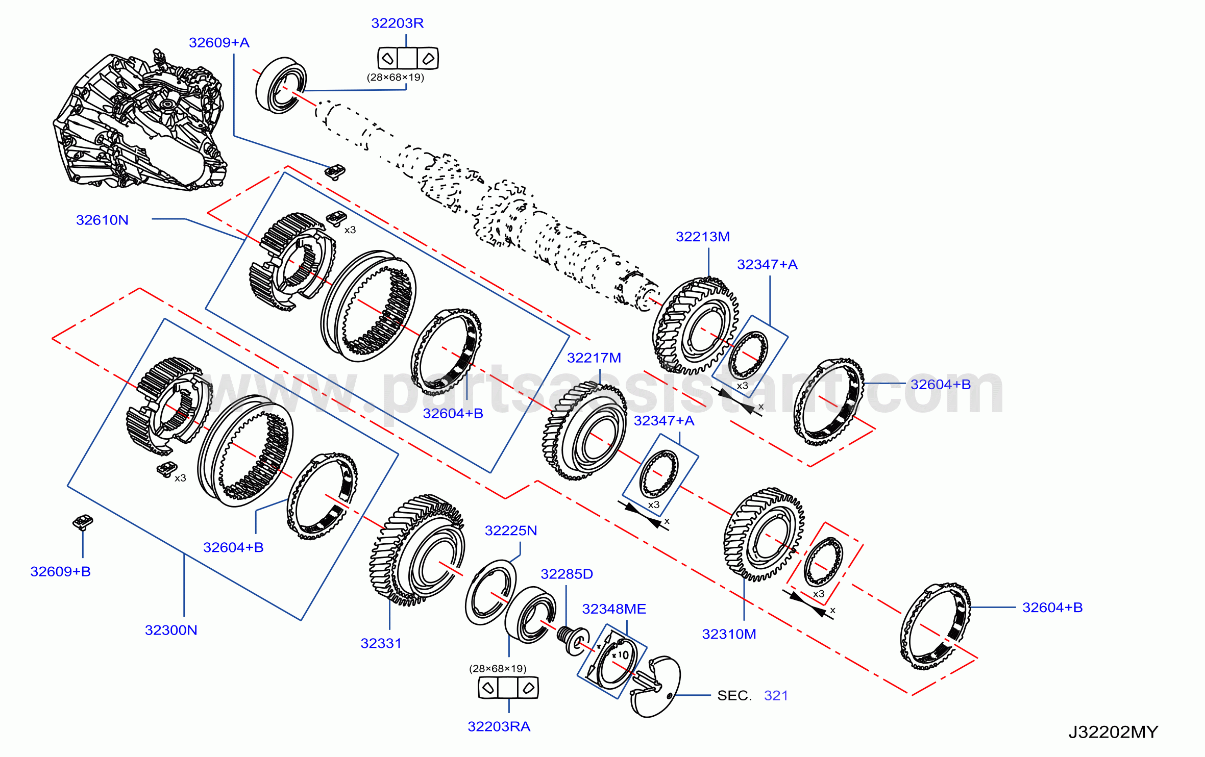 Transmission Gear Clutch Housing