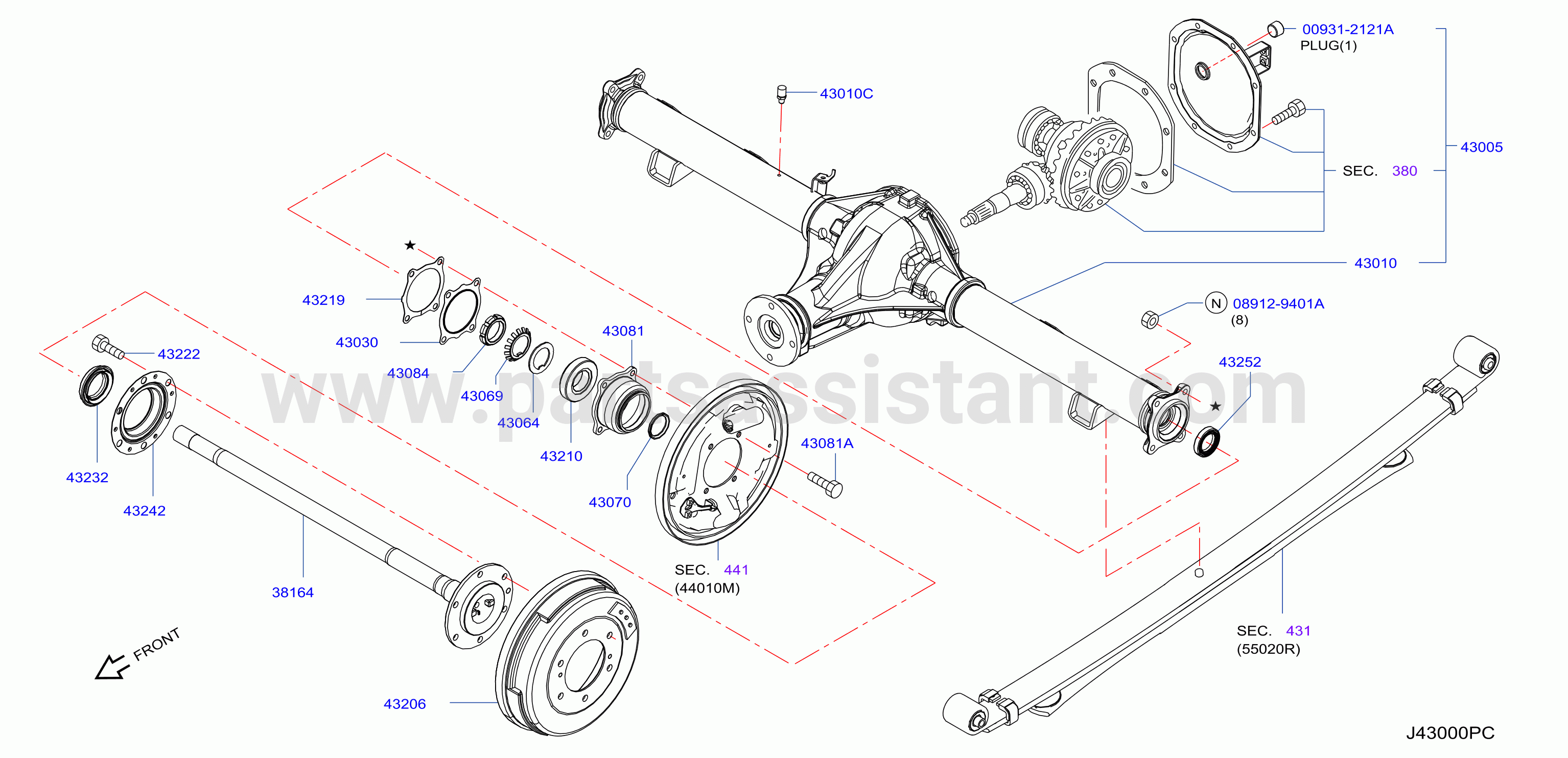 Rear Axle C200