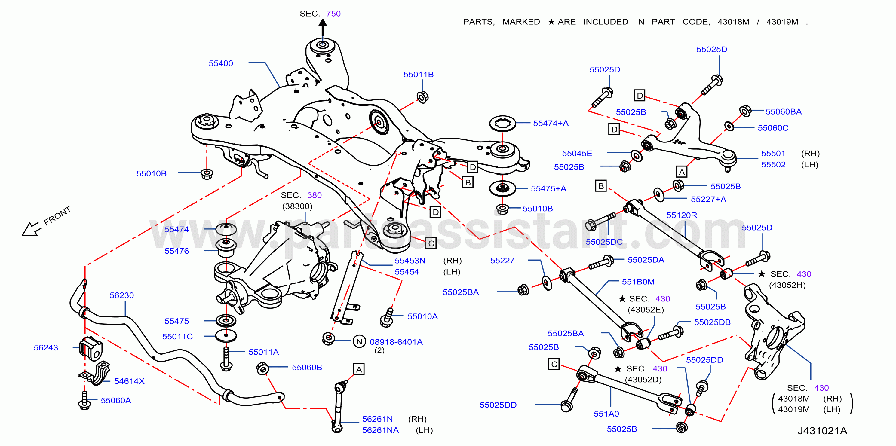 Rear Suspension Member 2Wd