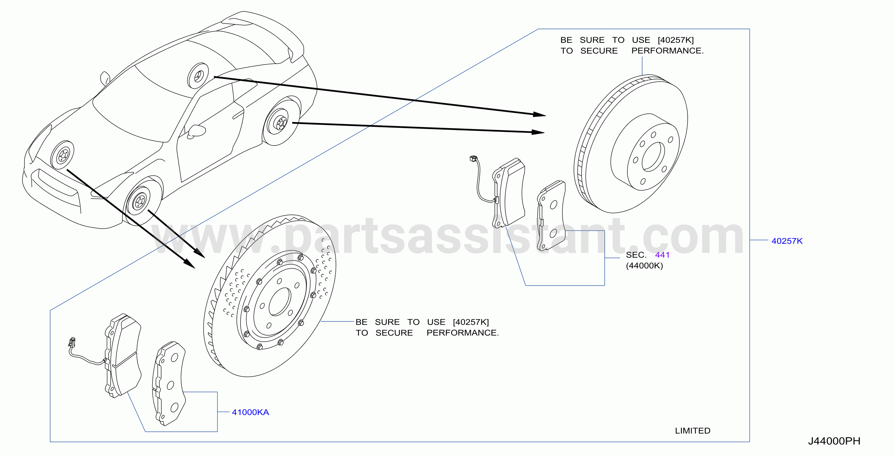 Front Brake Rotor Pad Kit Front Rear