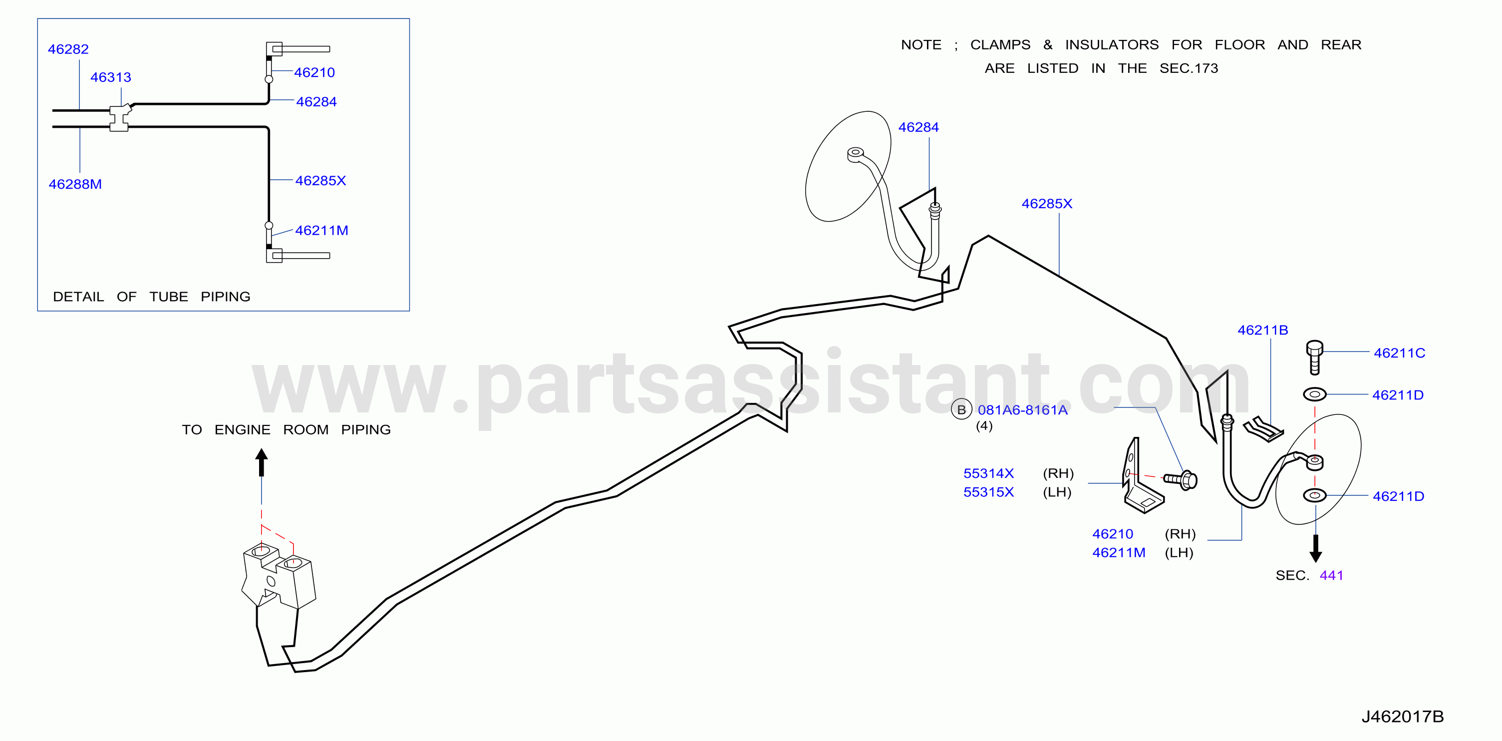 Brake Piping Control Rear Piping