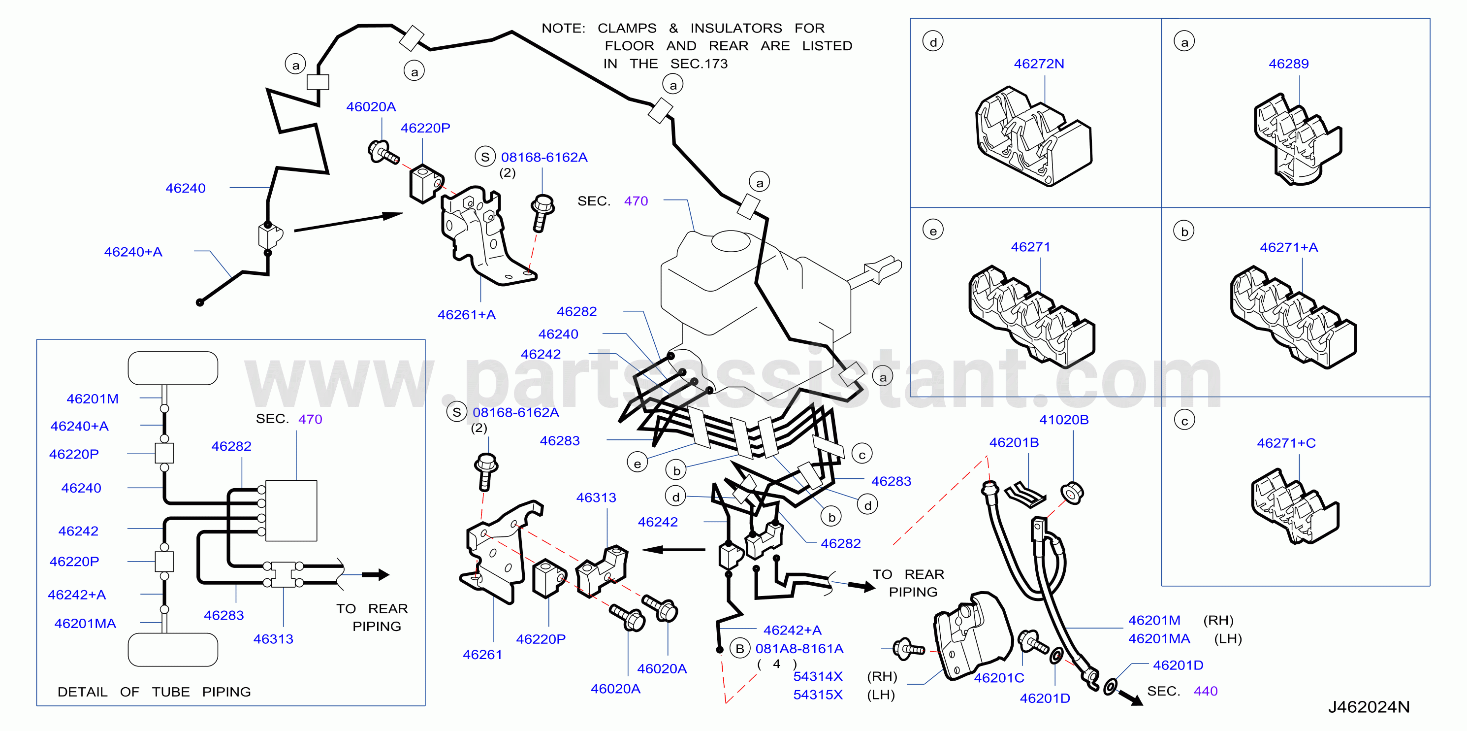 Brake Piping Control Front Piping