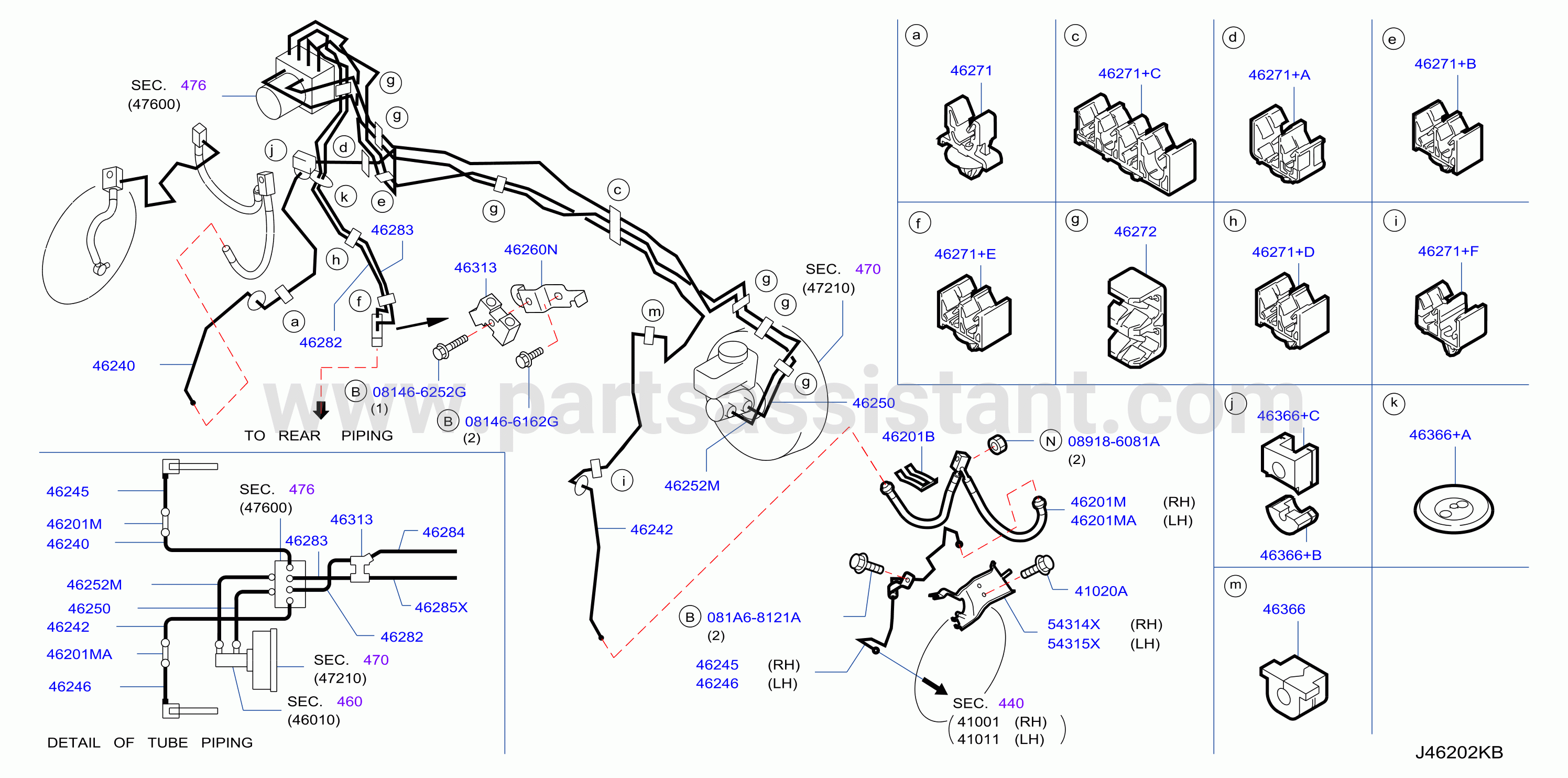 Brake Piping Control Front Piping V9X Hicas