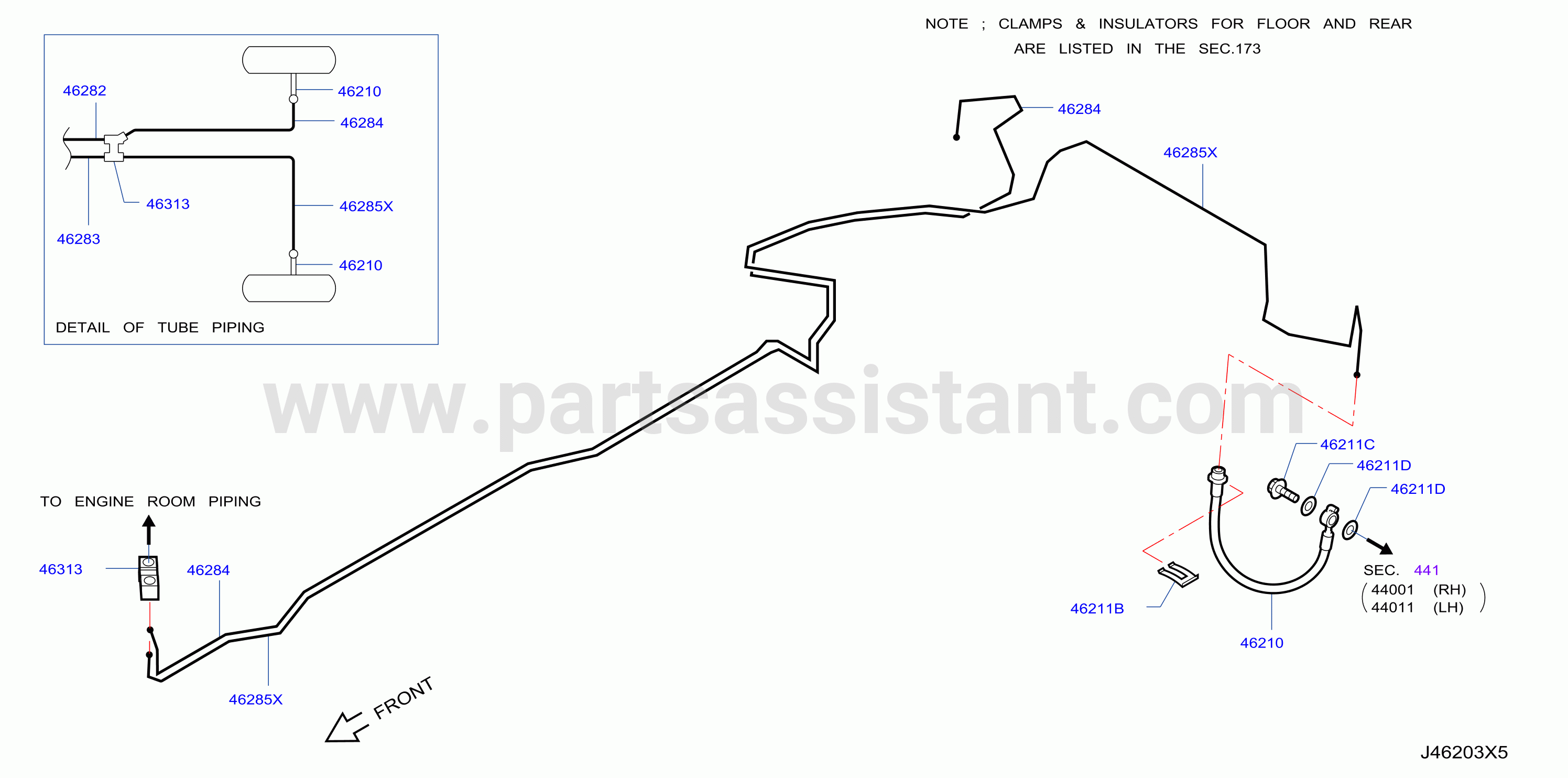 Brake Piping Control Rear Piping 2 0L Turbo