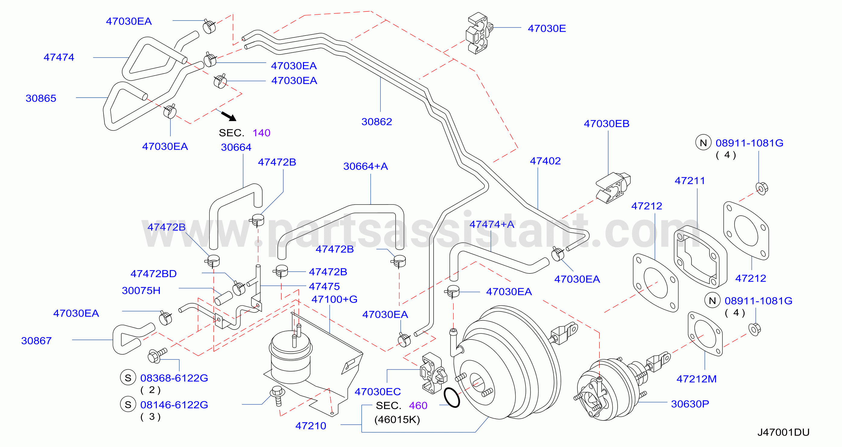 Brake Servo Servo Control M / T W / O Diff Lock