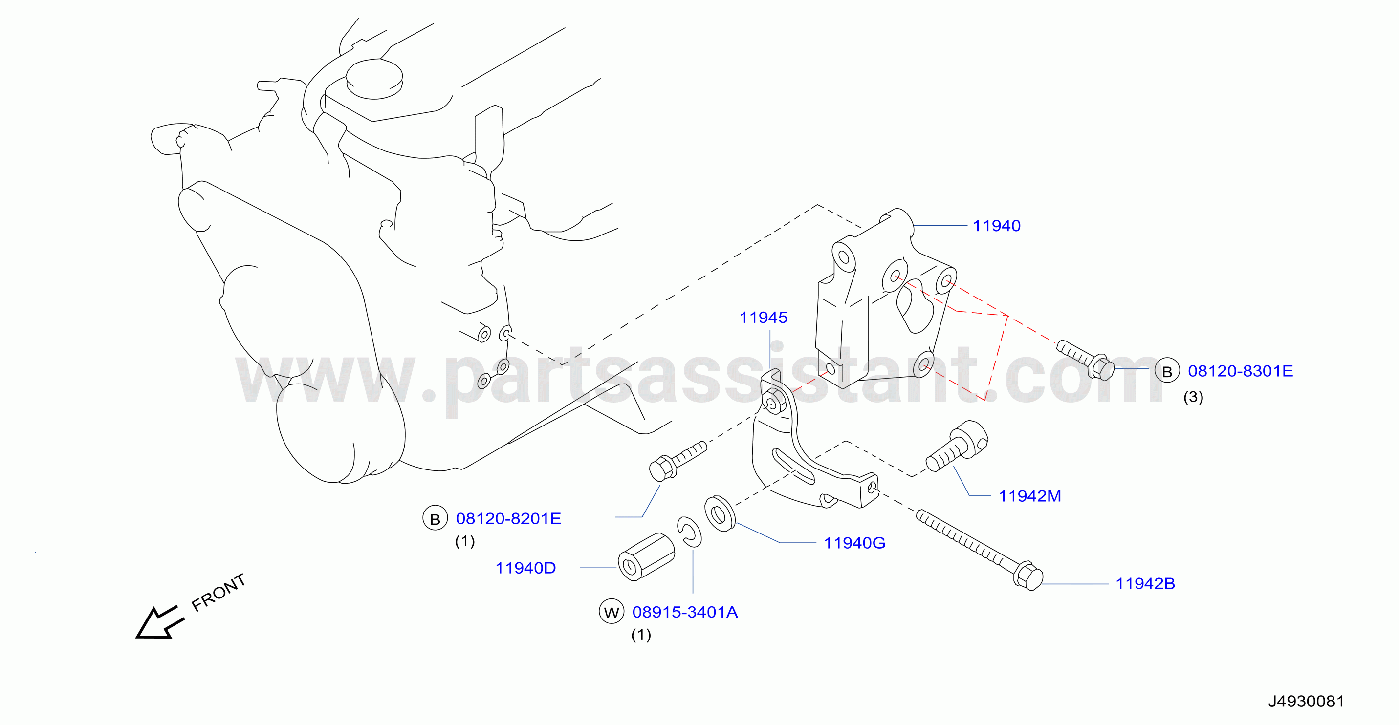 Power Steering Pump Mounting