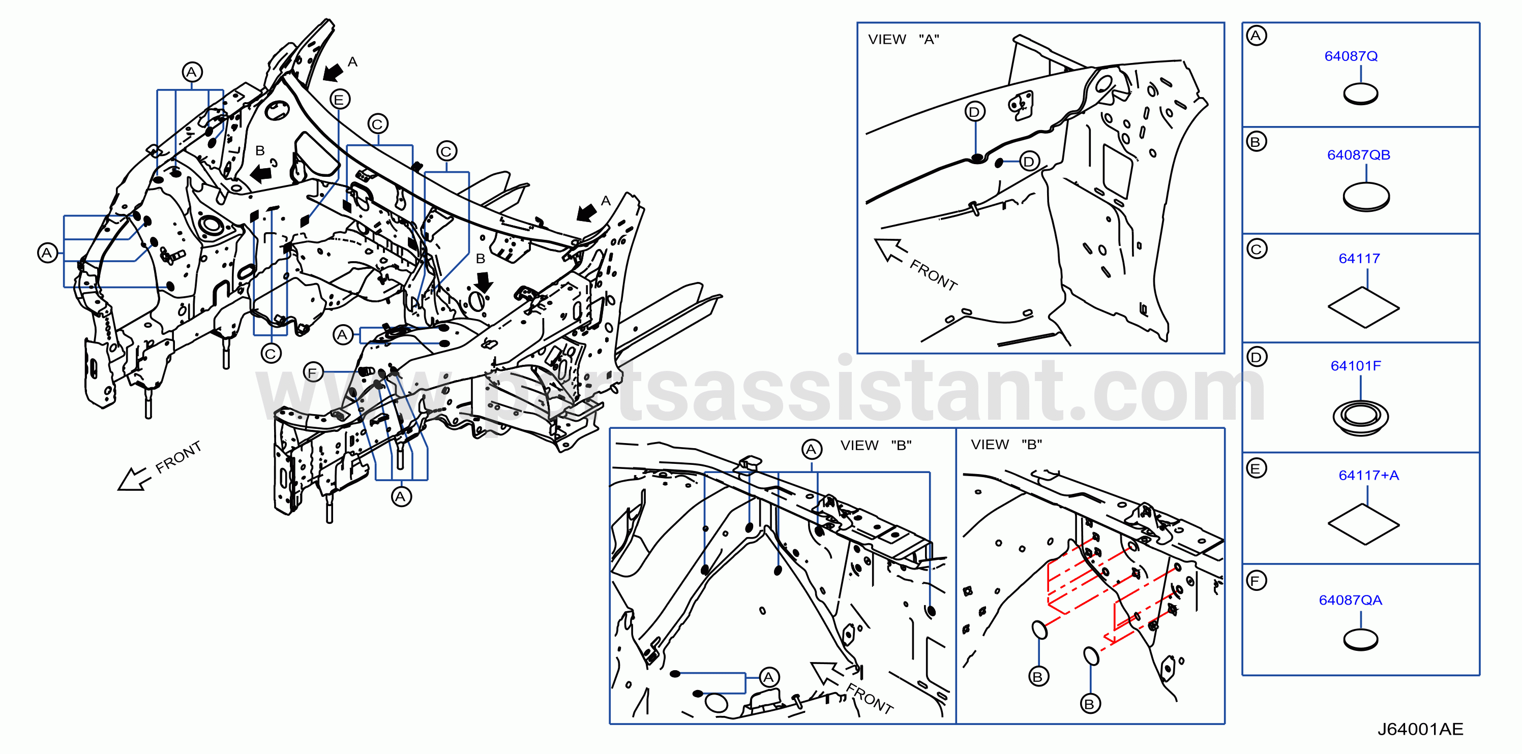 Hood Ledge Fitting Plug Insulator