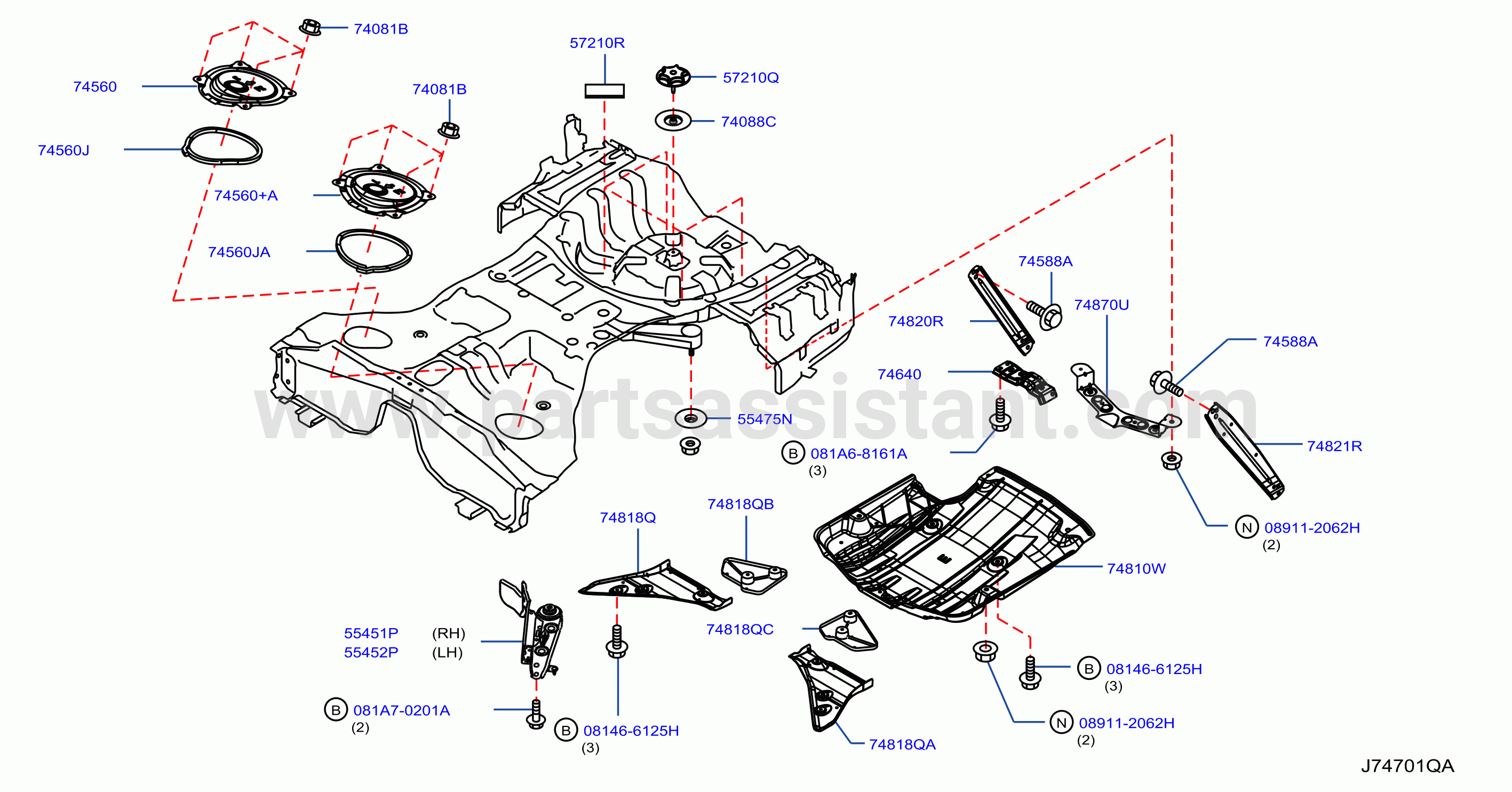 Floor Fitting Rear