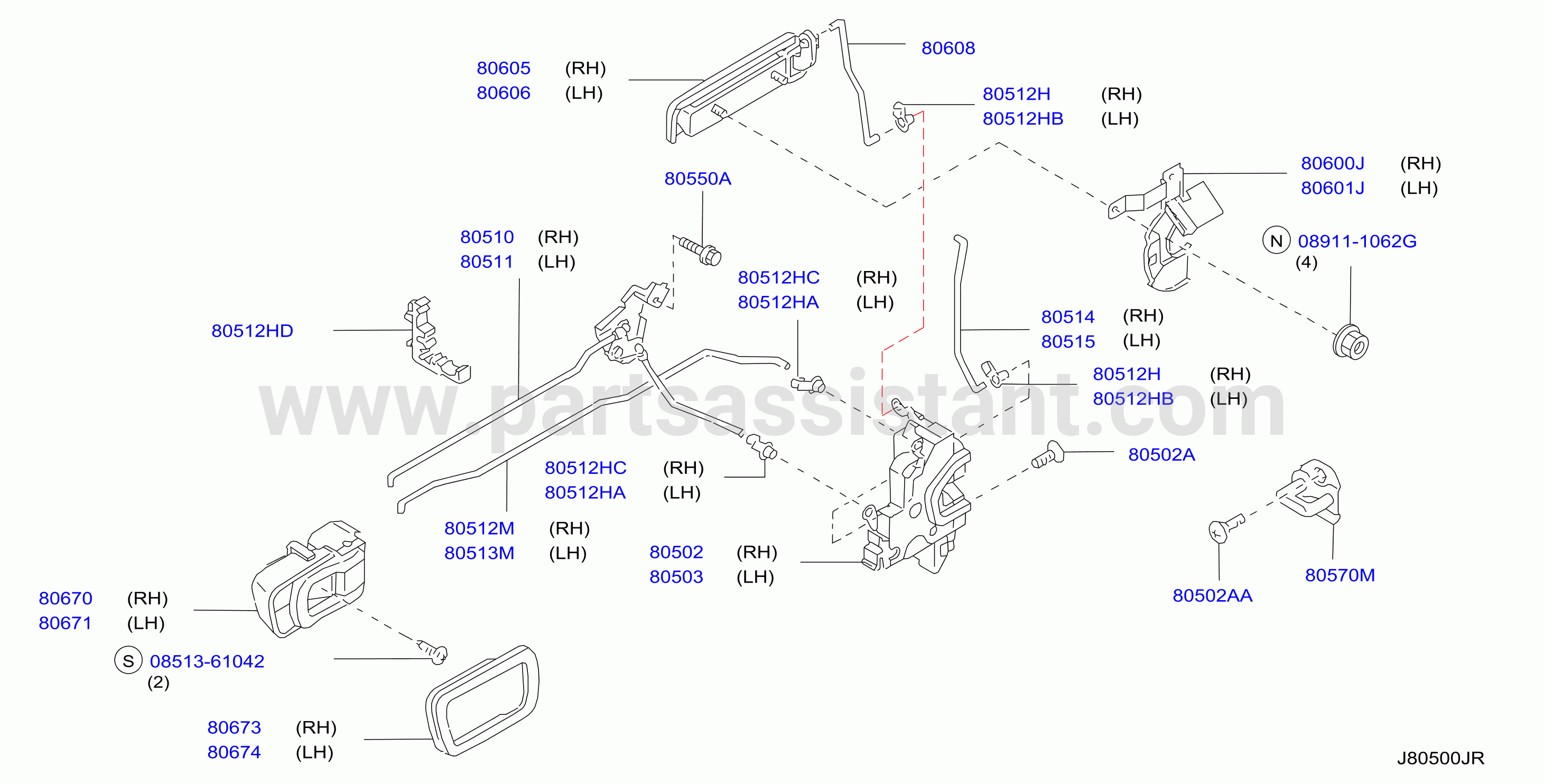 Front Door Lock Handle