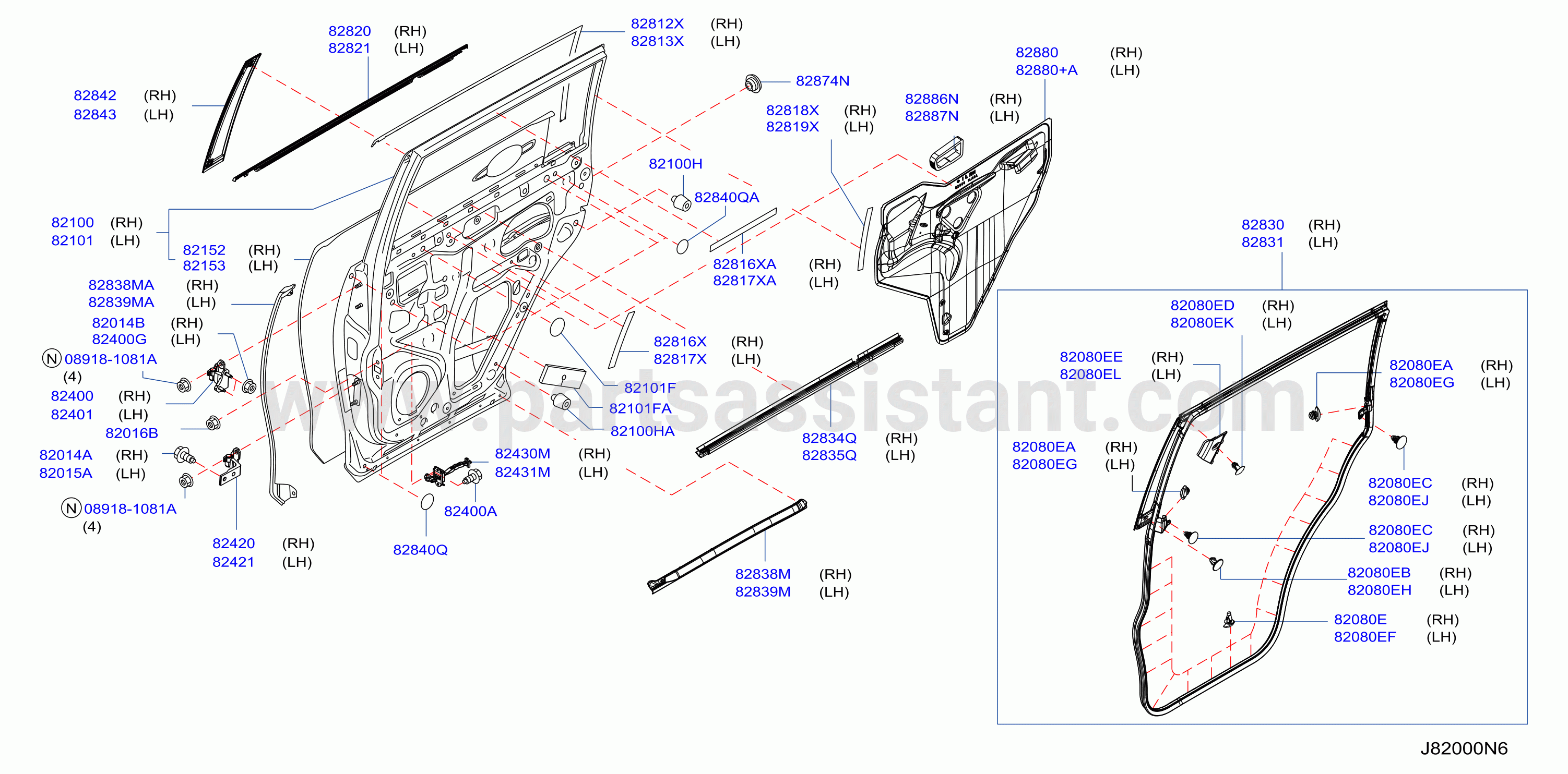 Rear Door Panel Fitting