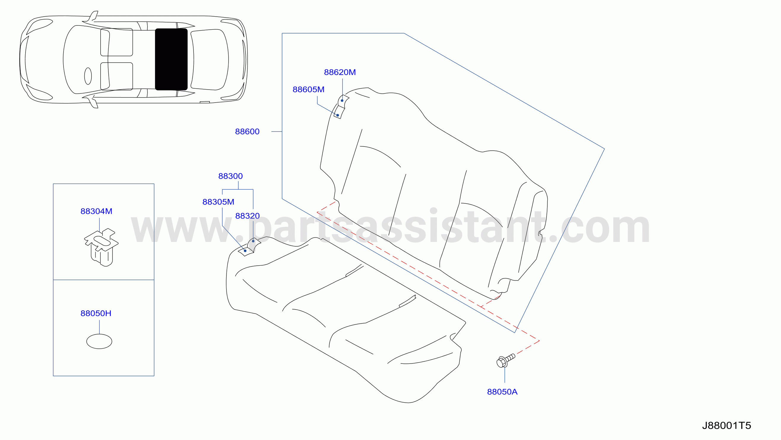 Rear Seat W / O Armrest