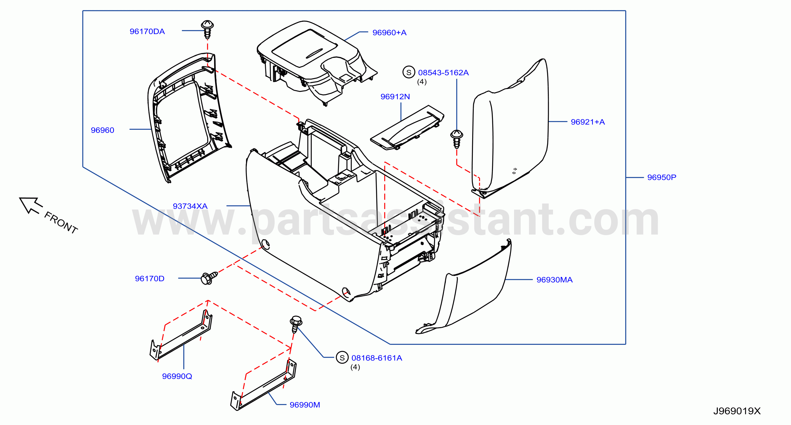 Console Box Rr Console For Mex