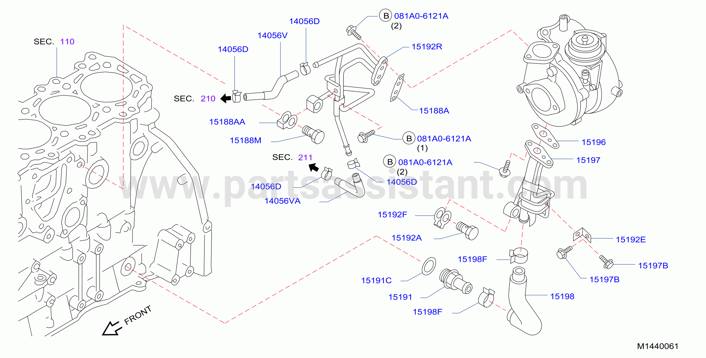 Turbo Charger Piping Lcv4 F / Brazil