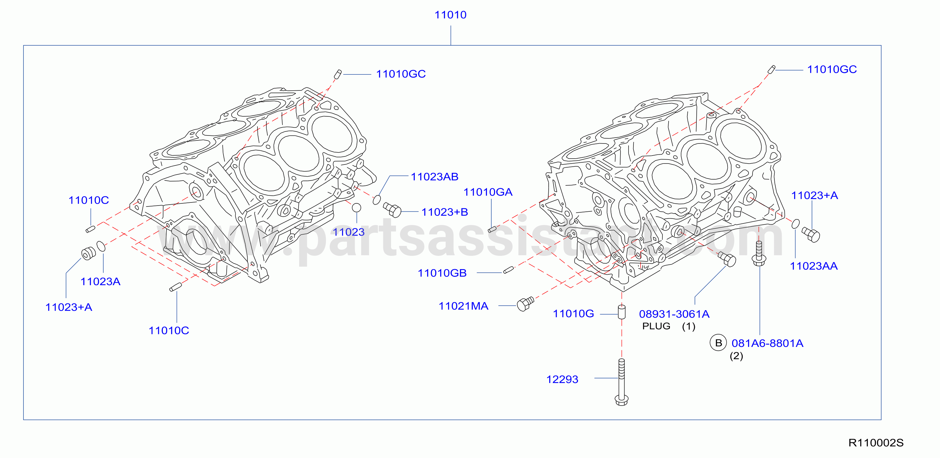Cylinder Block Oil Pan Assembly
