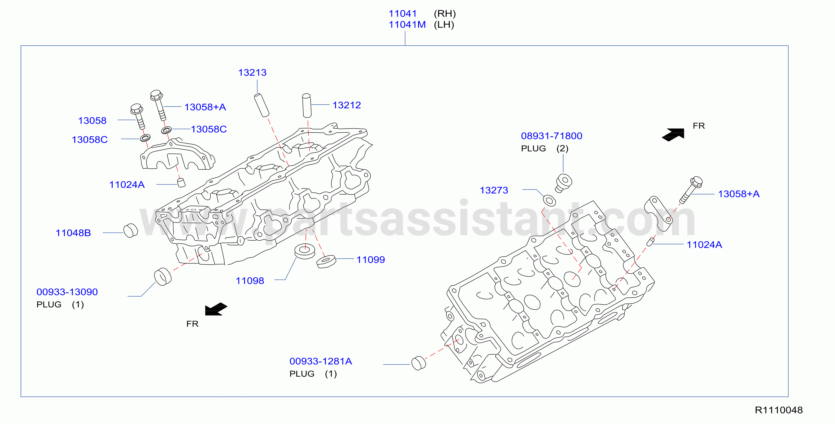 Cylinder Head Rocker Cover Head Component Parts