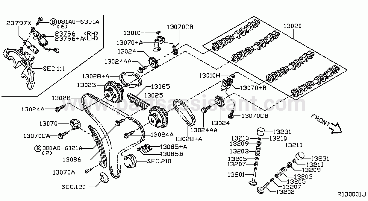 Camshaft Valve Mechanism Camshaft Valve Mechanism