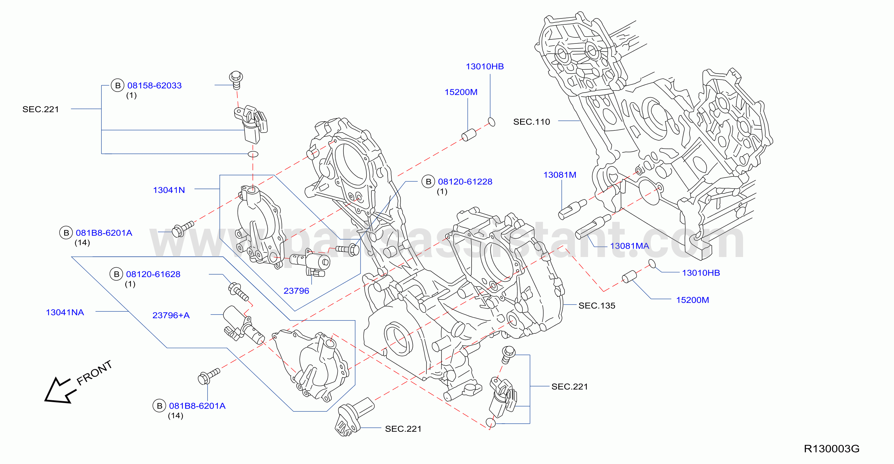 Camshaft Valve Mechanism Vtc Cover
