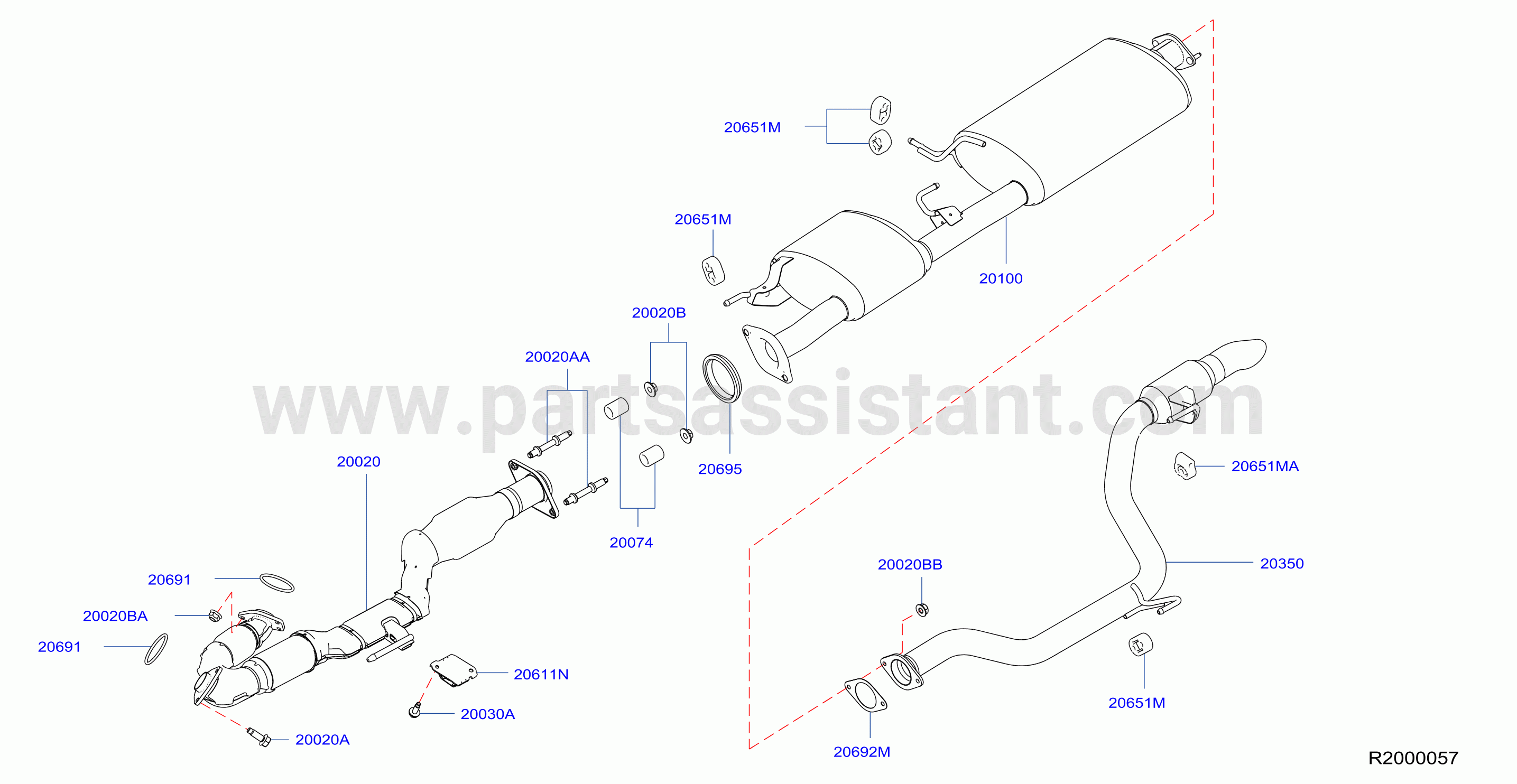 Exhaust Tube Muffler