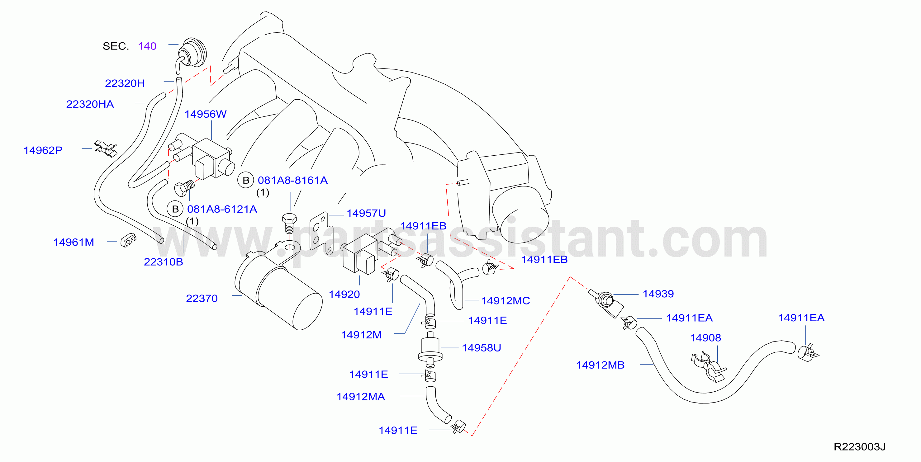 Engine Control Vacuum Piping Vacuum Piping