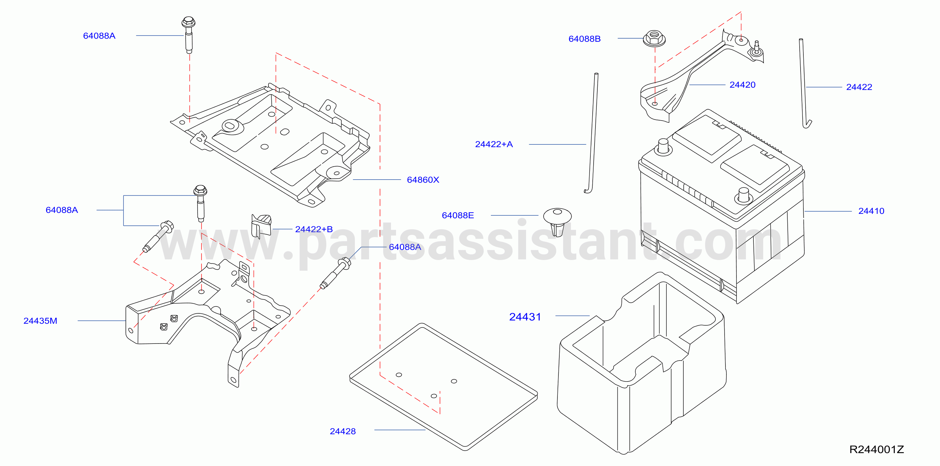 Battery Battery Mounting