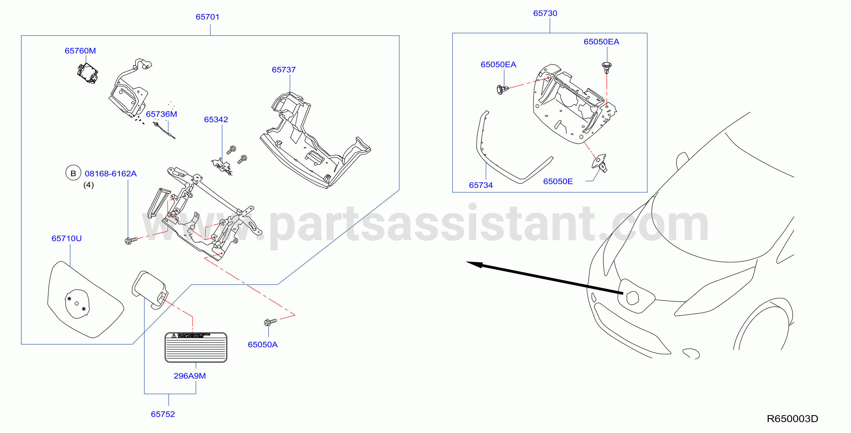 Hood Panel Hinge Fitting Charge Port Lid