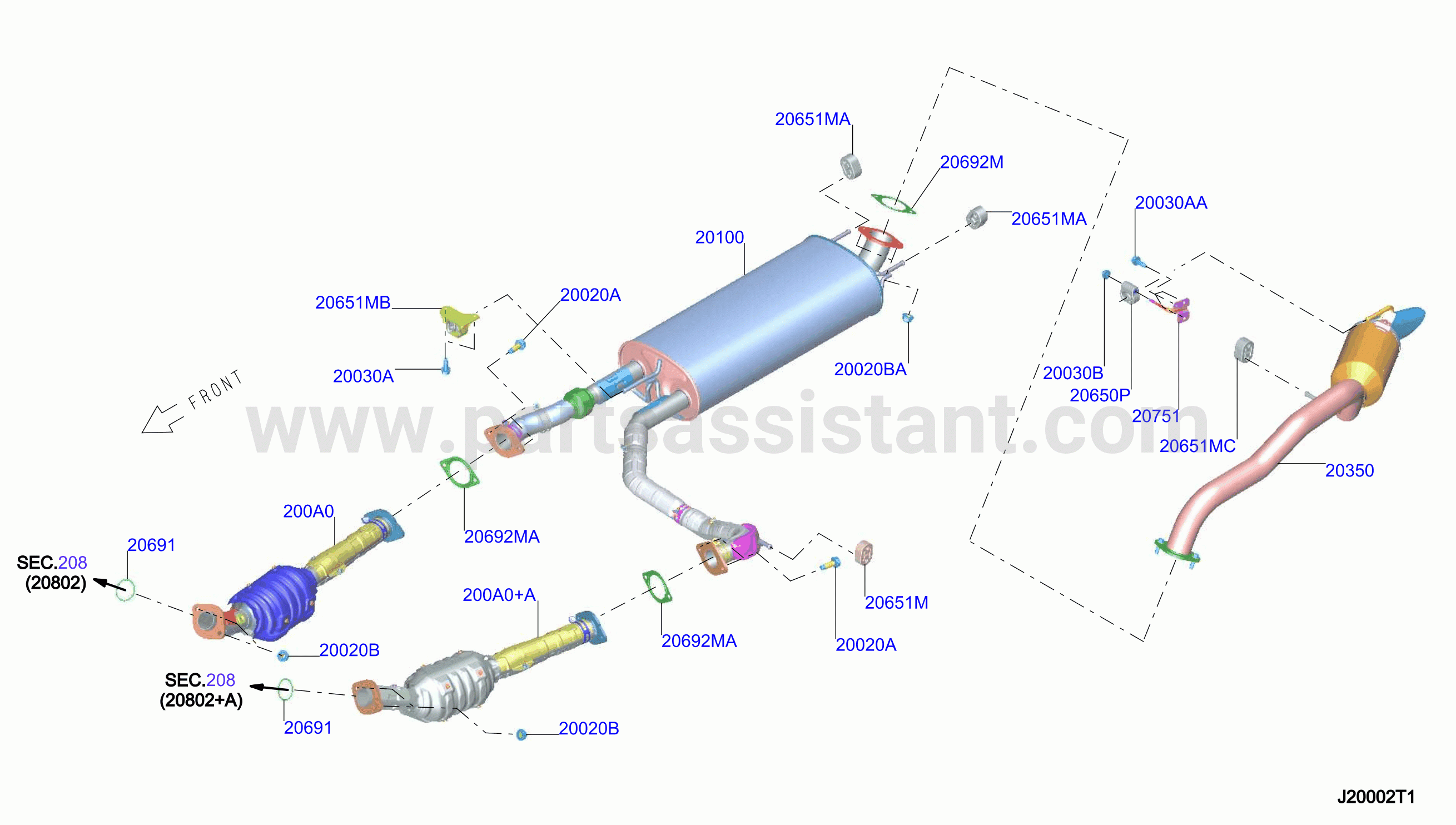 Exhaust Tube Muffler
