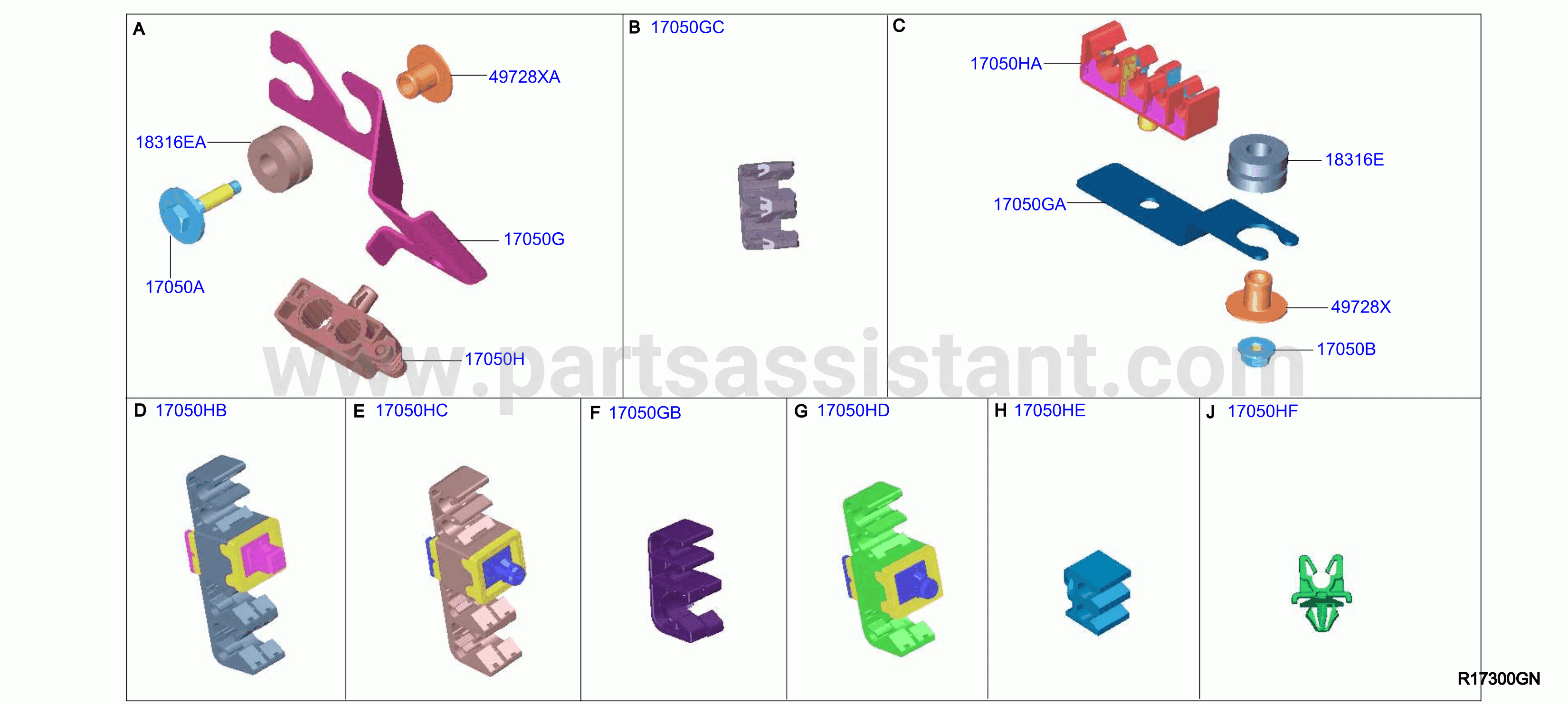Fuel Piping Clamp Insulator