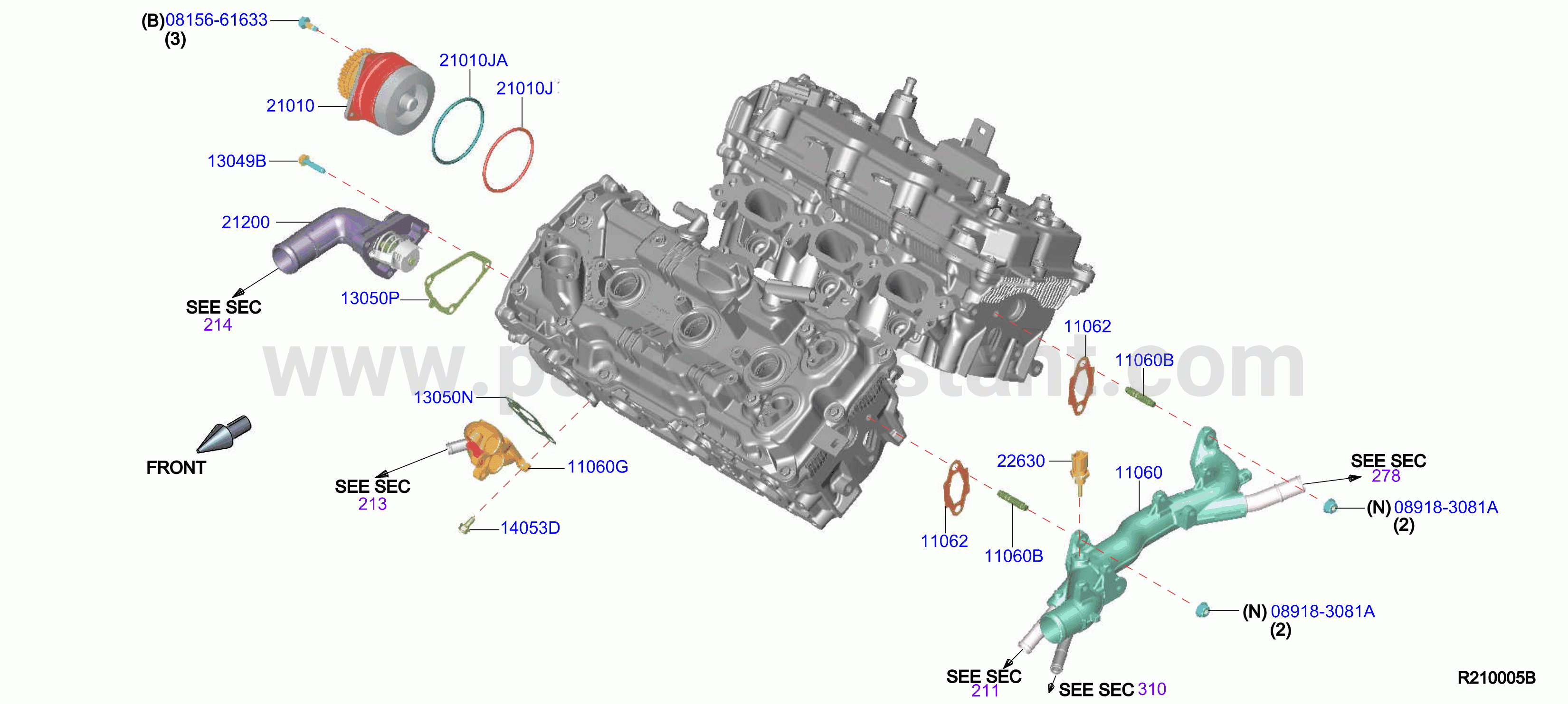 Water Pump Cooling Fan Thermostat