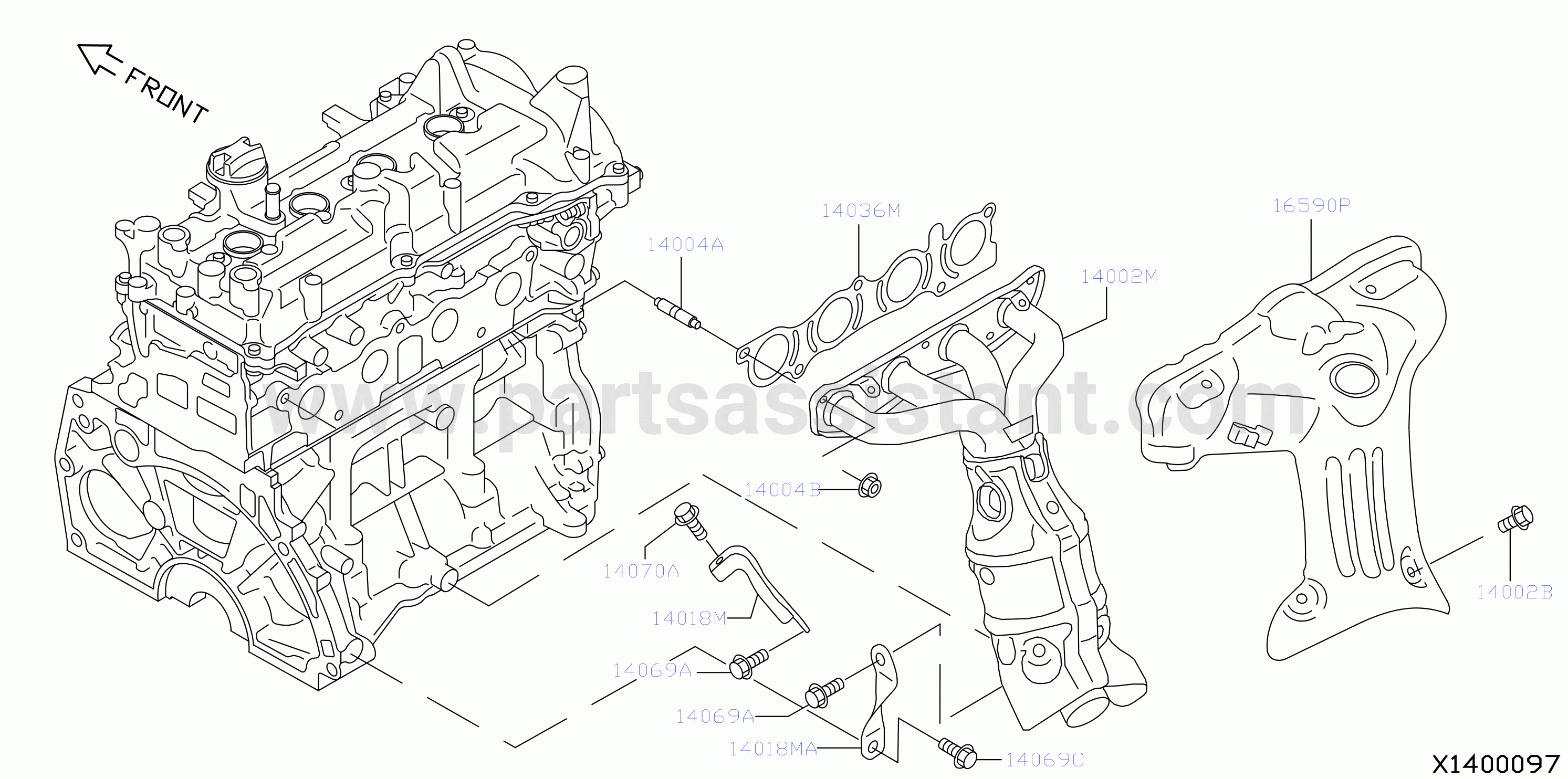 Manifold Exhaust Parts