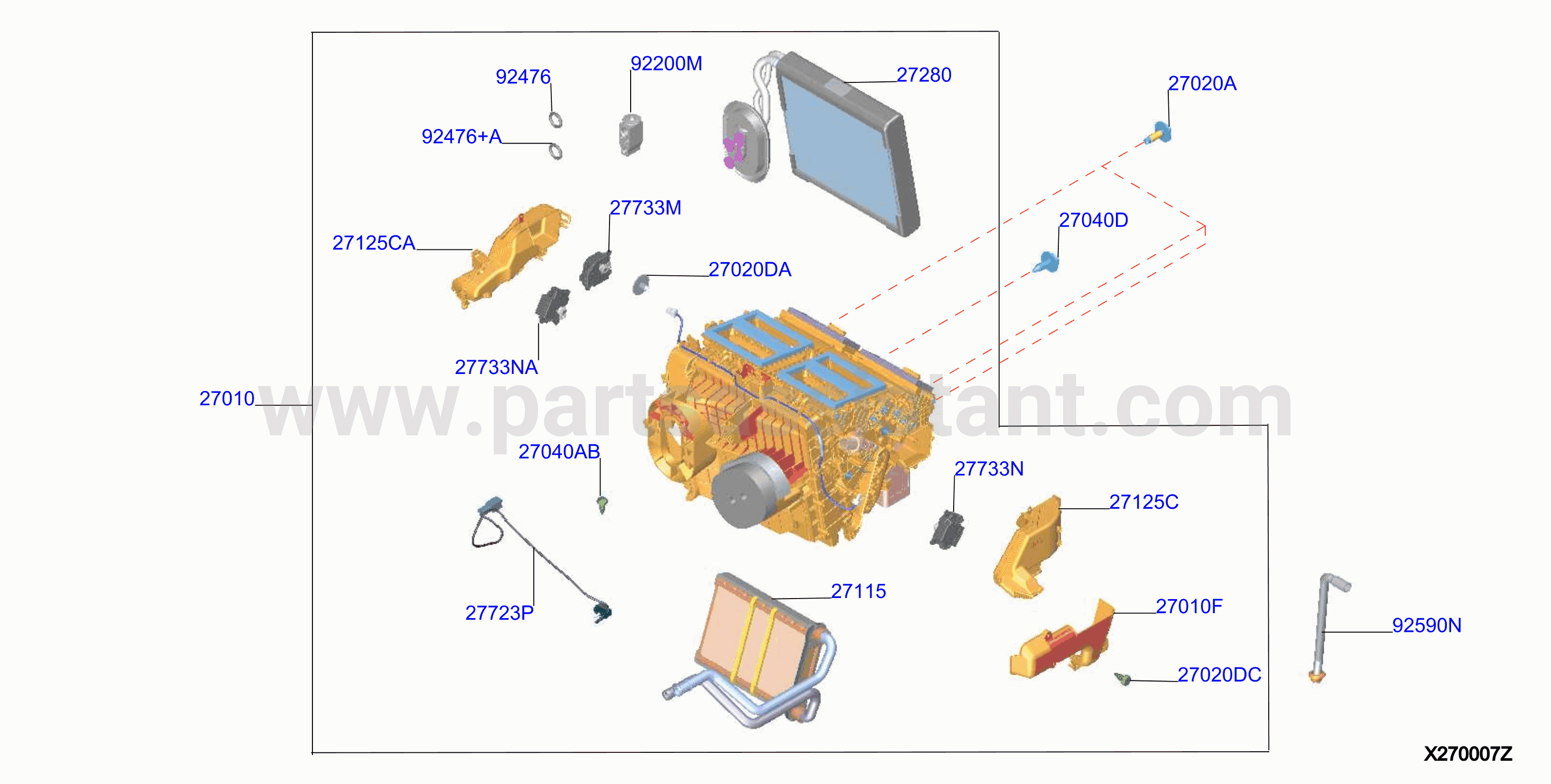 Heater Blower Unit Heater Fr