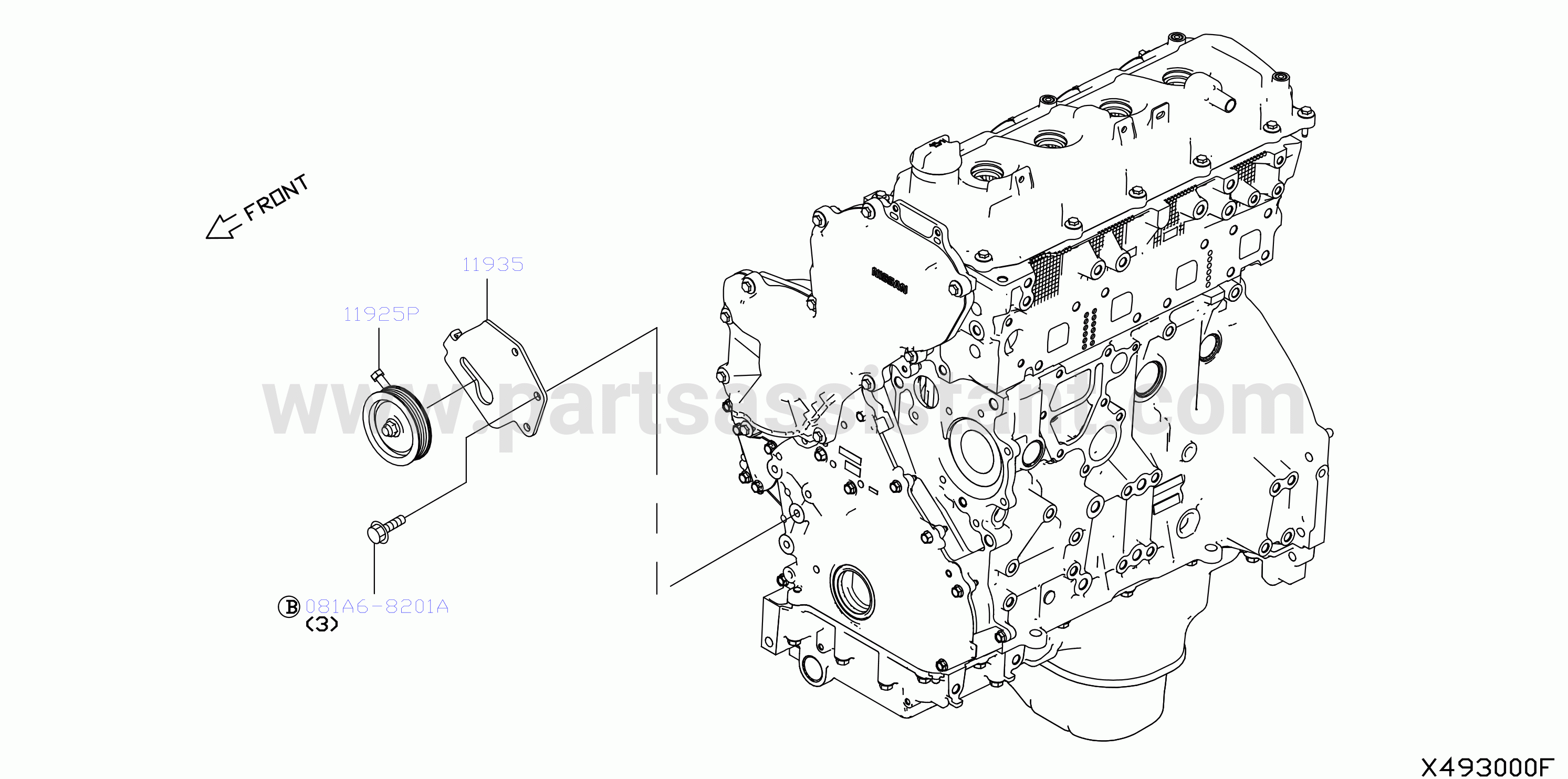 Power Steering Pump Mounting Power Steering