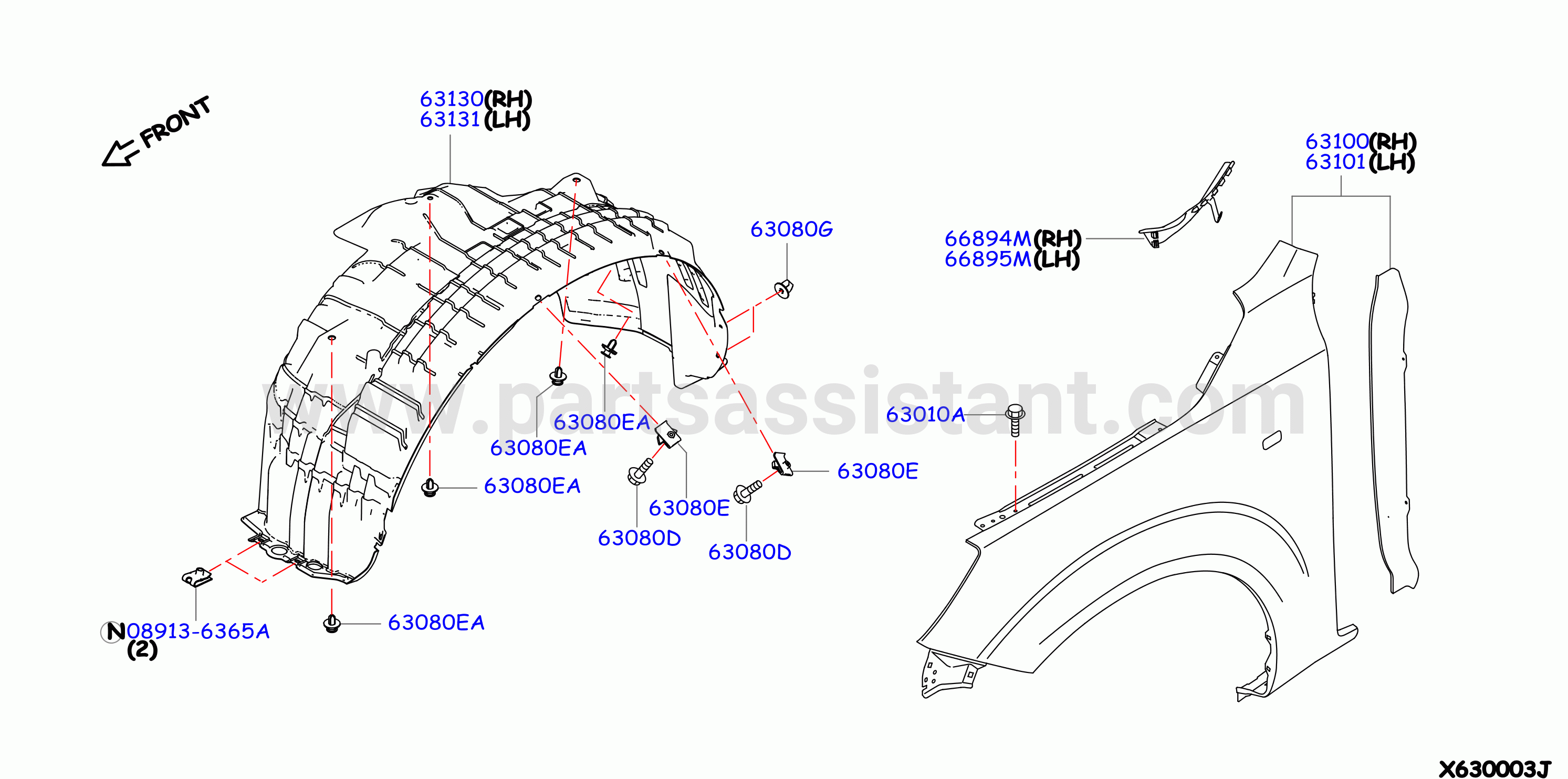 Front Fender Fitting Front Fender